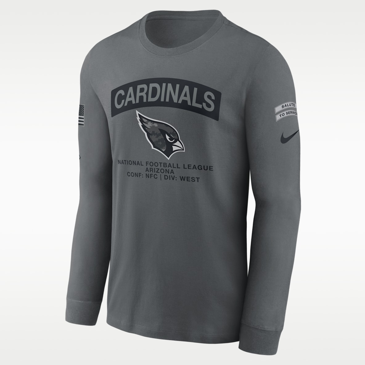 Arizona Cardinals Salute to Service Men's Nike NFL Long-Sleeve T-Shirt