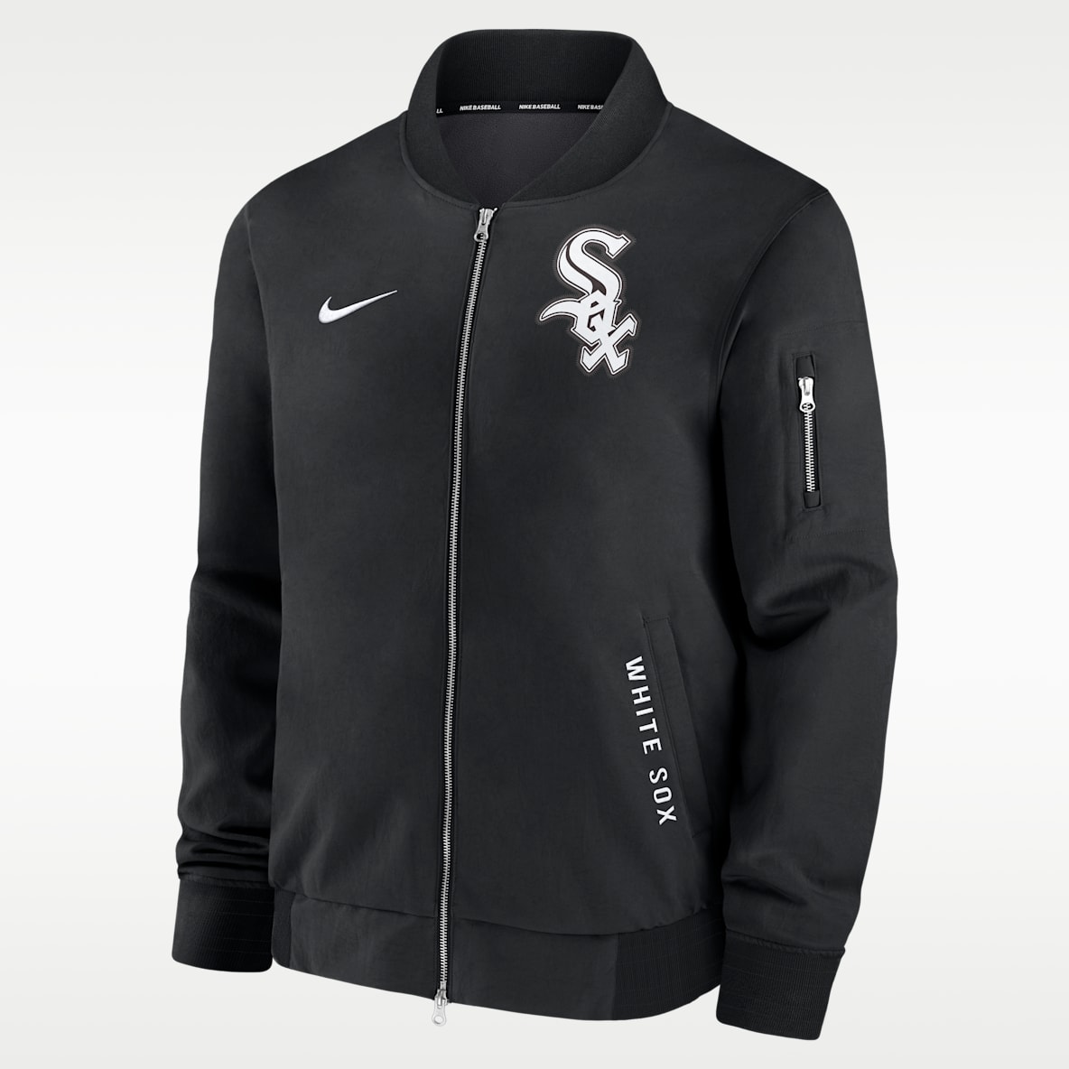 Chicago White Sox Authentic Collection Dugout Men's Nike MLB Full-Zip Bomber Jacket