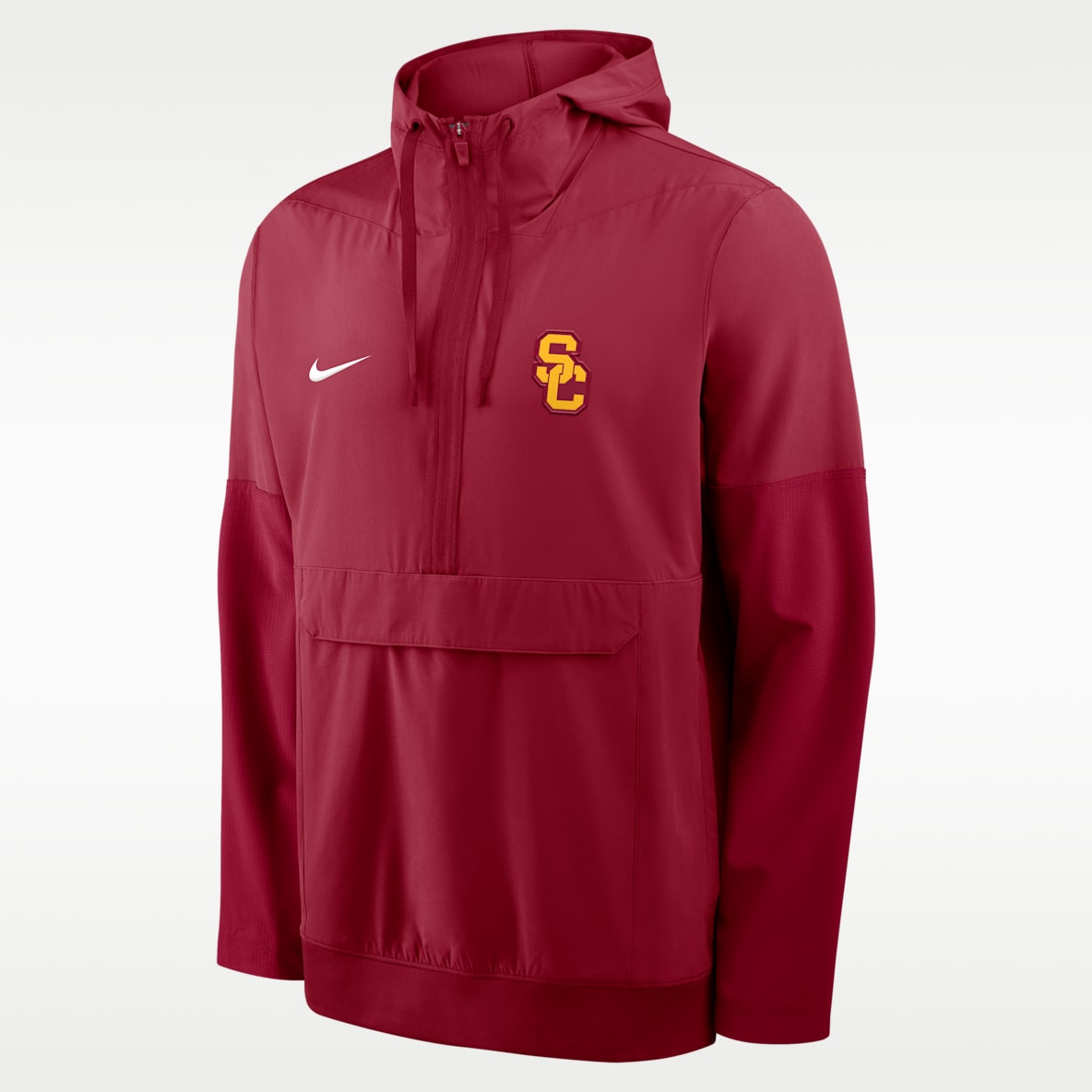 USC Anorak Chamarra universitaria Nike con gorro de medio cierre para hombre
