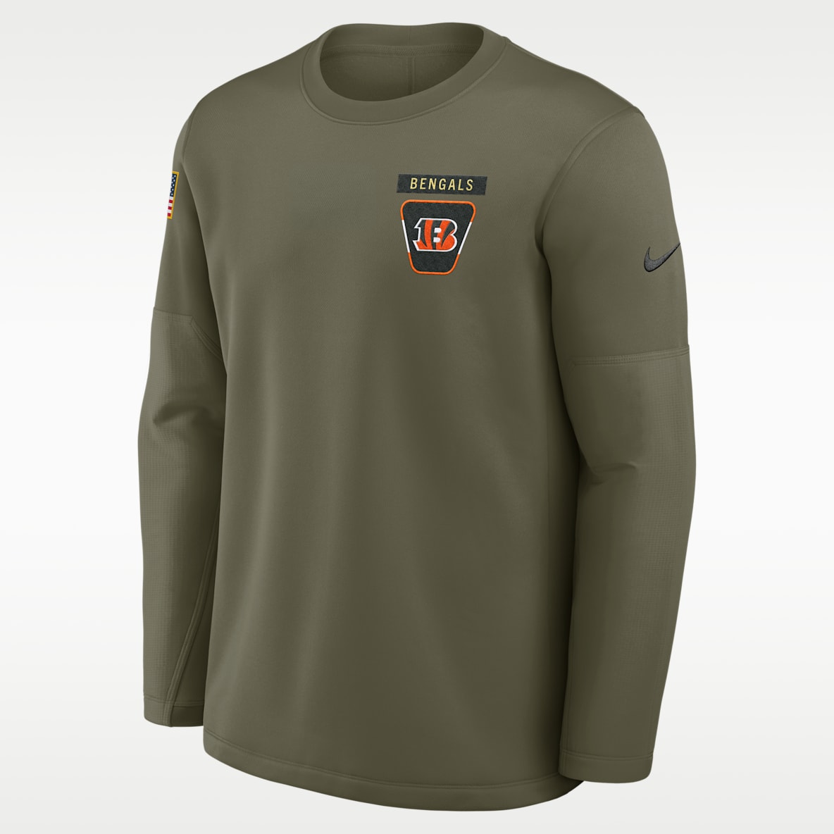 Cincinnati Bengals Salute to Service Sideline Triumphant Win Coach Men's Nike NFL Pullover Crew