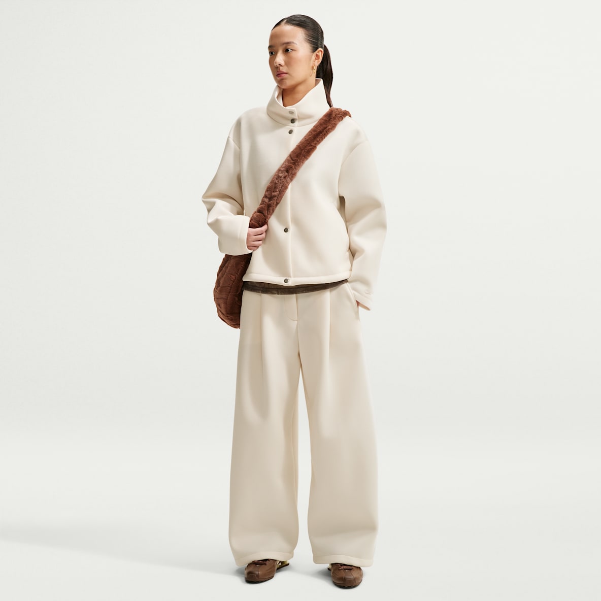 Nike Article Fleece Women's Oversized Mid-Rise Wide-Leg Pants