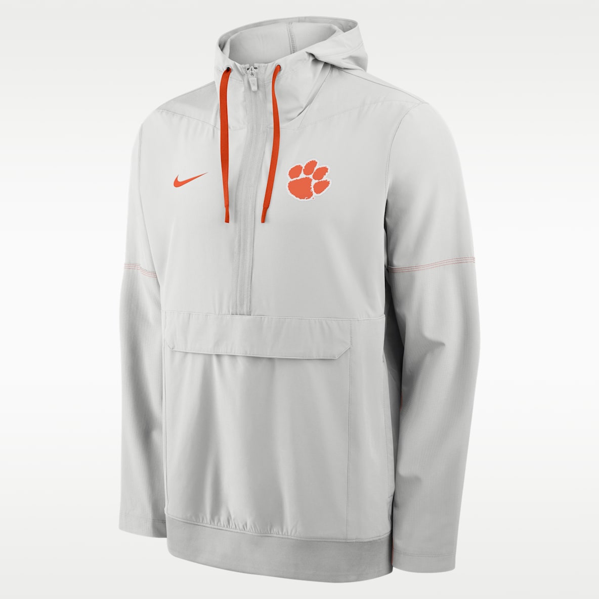 Clemson Sideline Anorak Men's Nike College 1/2-Zip Hooded Jacket