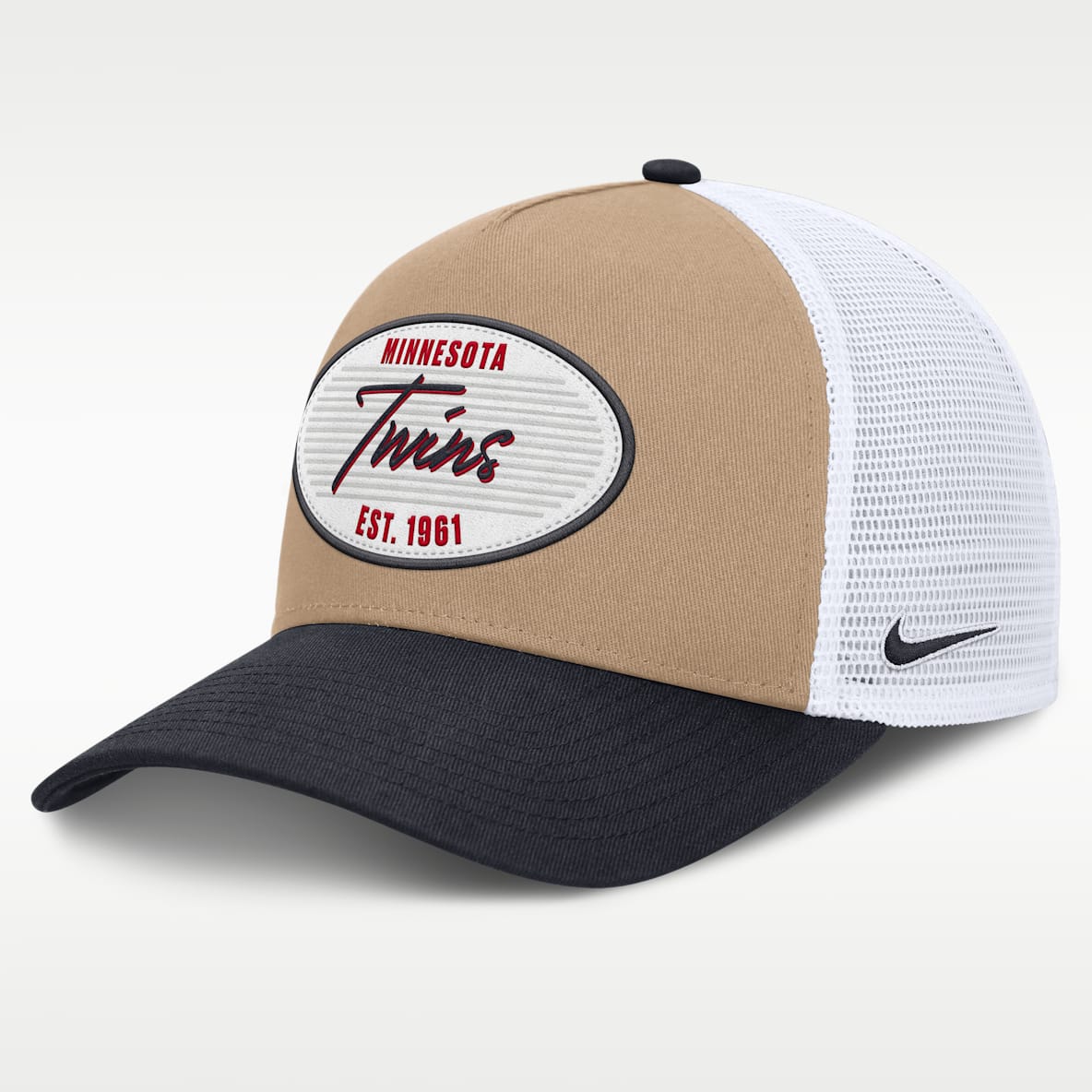 Minnesota Twins Rise Men's Nike MLB A-Frame Trucker Adjustable Hat