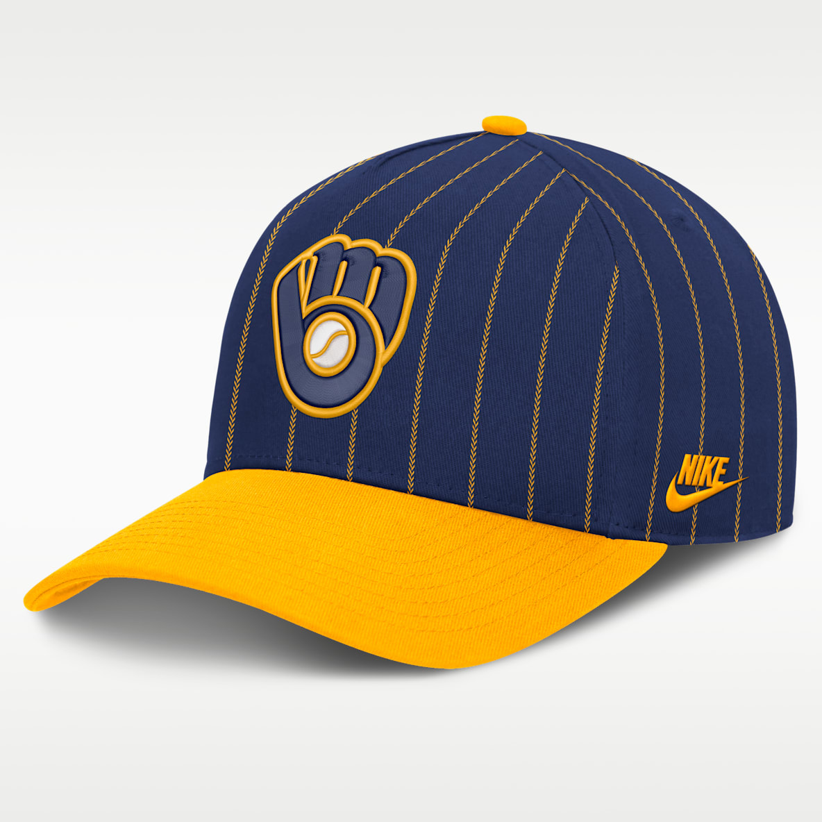Milwaukee Brewers Cooperstown Rise Gorra Nike de la MLB ajustable con estructura A-Frame para hombre