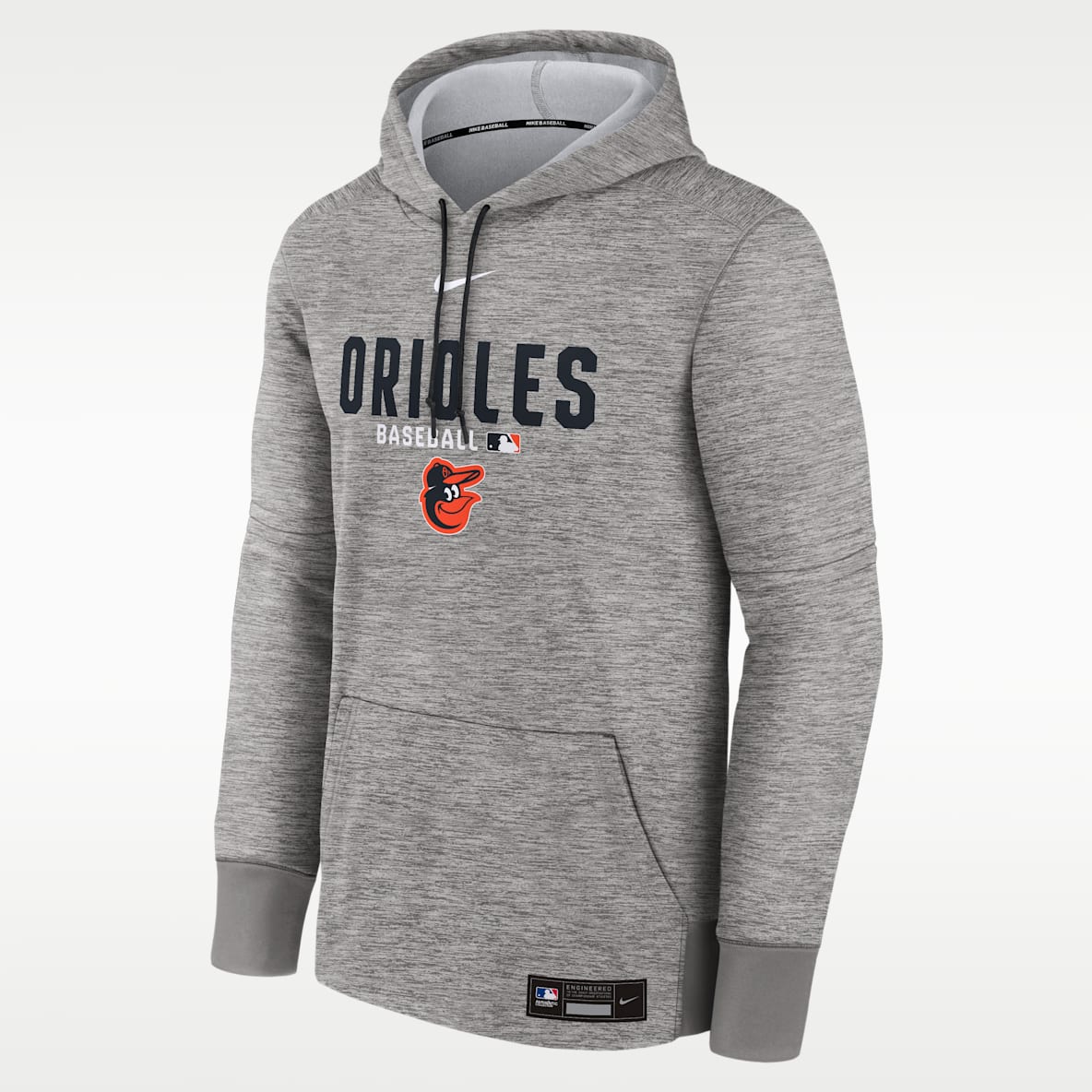 Baltimore Orioles Authentic Collection Men's Nike Therma MLB Pullover Hoodie