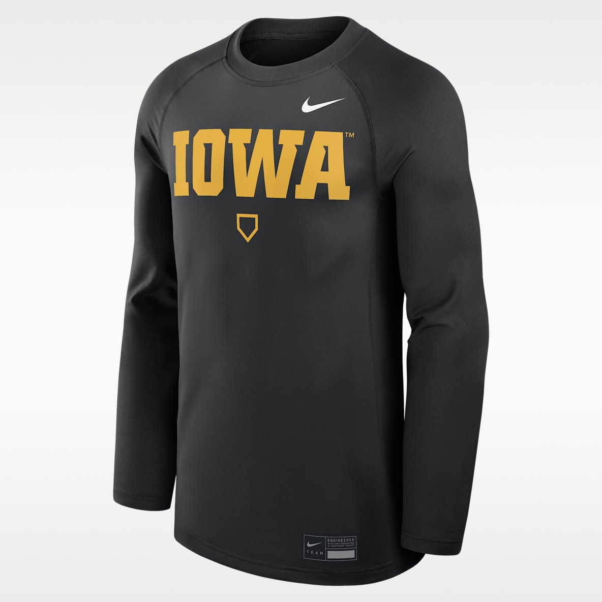 Iowa Dugout Game Time Men's Nike Dri-FIT College Long-Sleeve T-Shirt