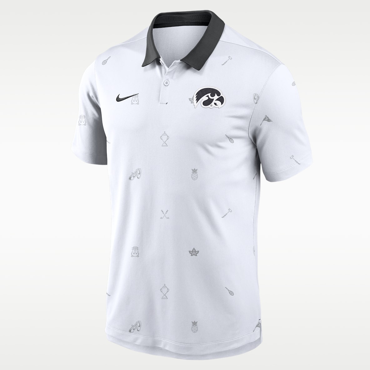 Iowa Vapor Pattern Men's Nike Dri-FIT College Polo