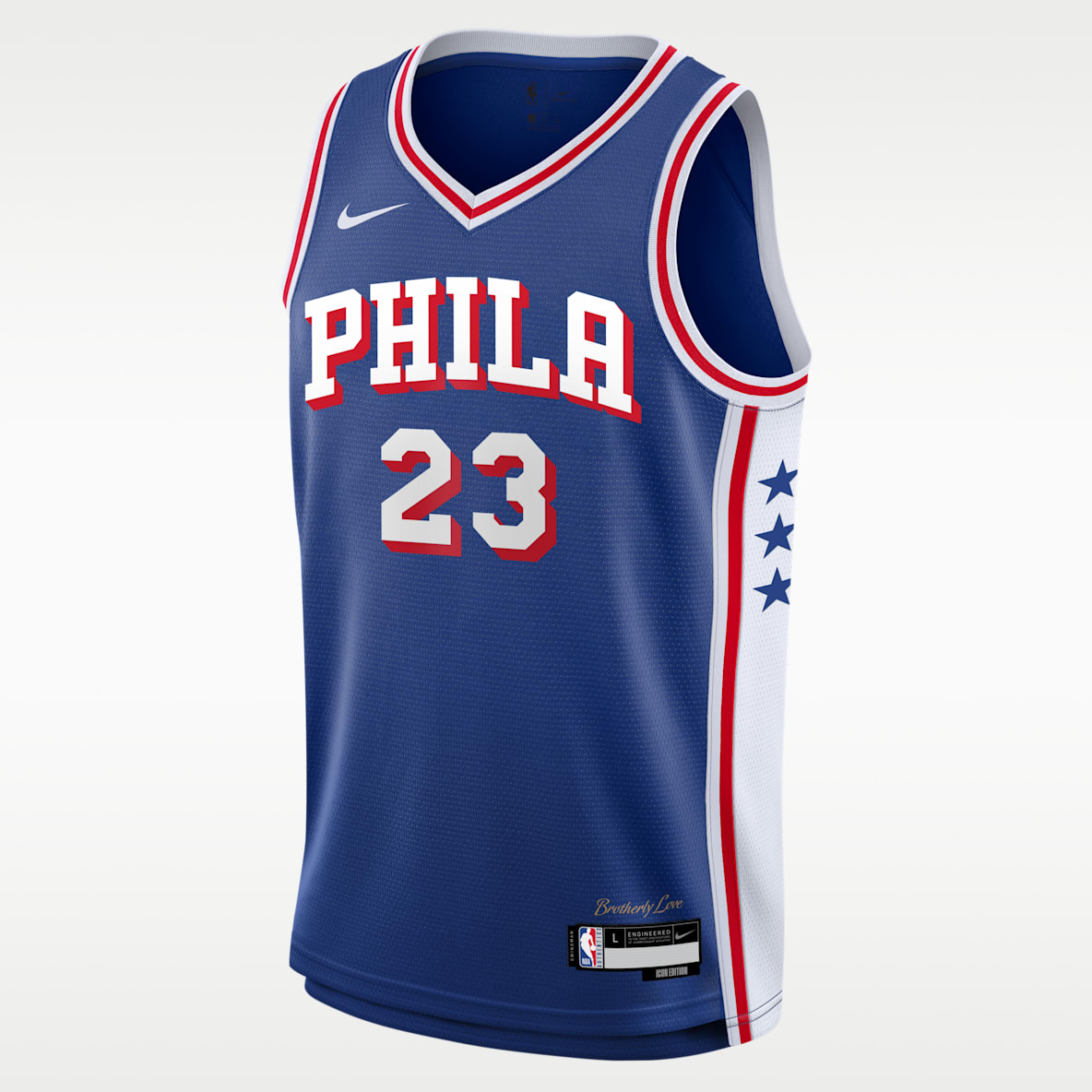Lebron James Philadelphia 76ers Icon Edition Big Kids' Nike NBA Swingman Jersey