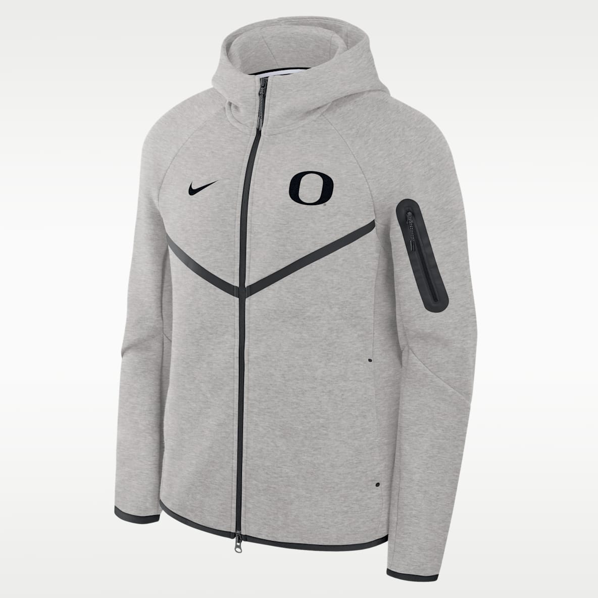 Oregon Tech Fleece Chamarra universitaria Nike con gorro de cierre completo para hombre