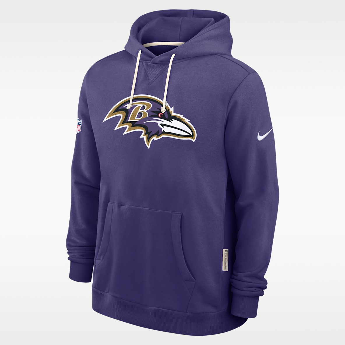 Baltimore Ravens Initial Home Sideline Men's Nike Dri-FIT NFL Pullover Hoodie
