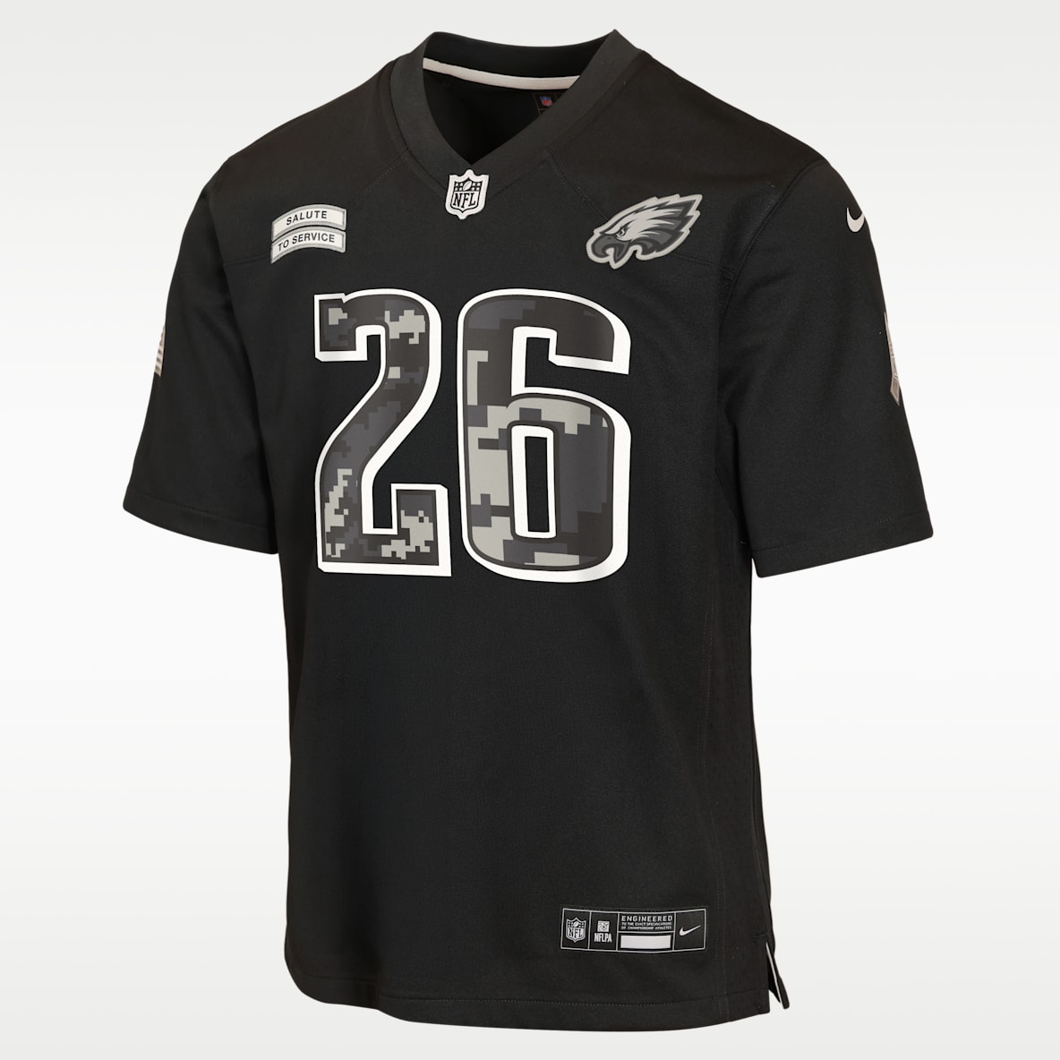 Saquon Barkley Philadelphia Eagles Salute to Service Big Kids' Nike NFL Game Jersey