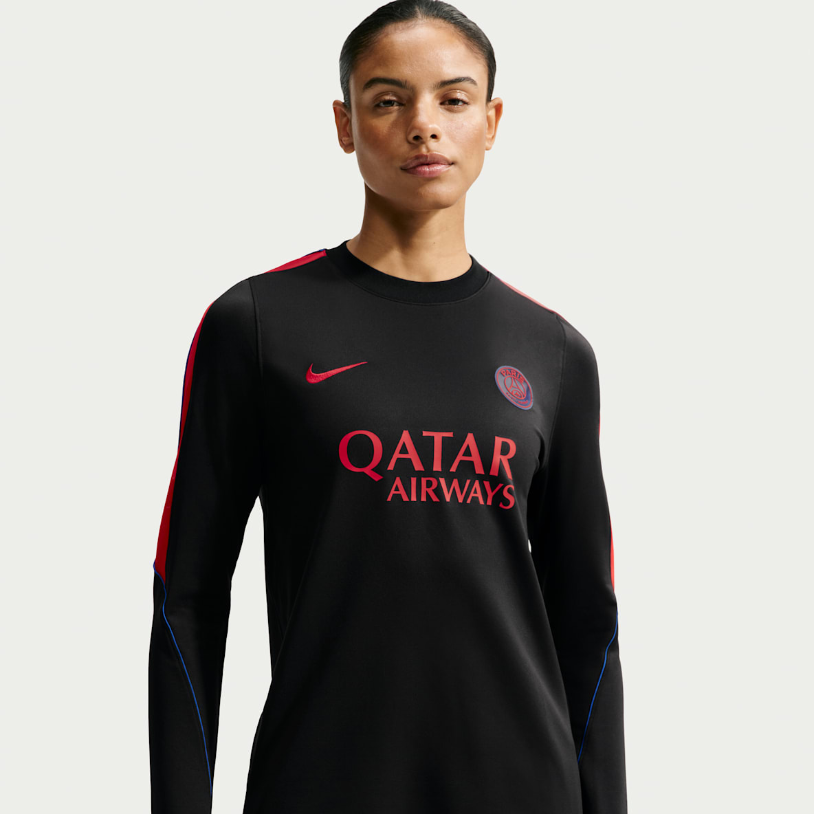 Paris Saint-Germain Strike Fotbollströja Nike Dri-FIT i stickat material med rund hals för kvinnor