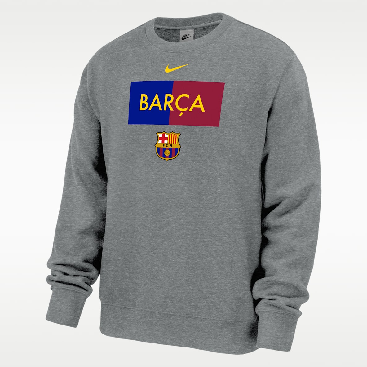 Barcelona Club Fleece Men's Nike Crew-Neck Sweatshirt