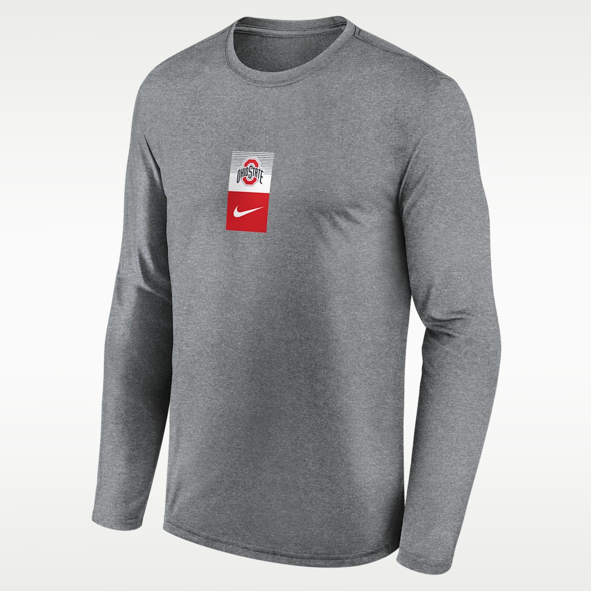 Ohio State Primetime Stack Legend Men's Nike Dri-FIT College Long-Sleeve T-Shirt