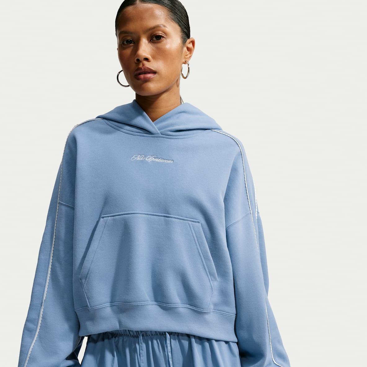 Nike Studio Fleece Medium Weight Women's Cropped Pullover Hoodie