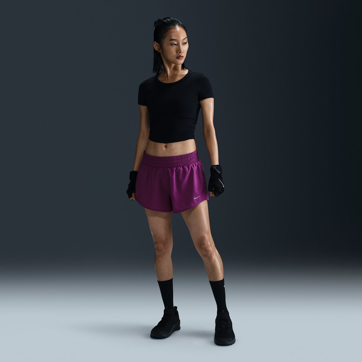 Nike One Women's Dri-FIT Mid-Rise 3" Brief-Lined Shorts