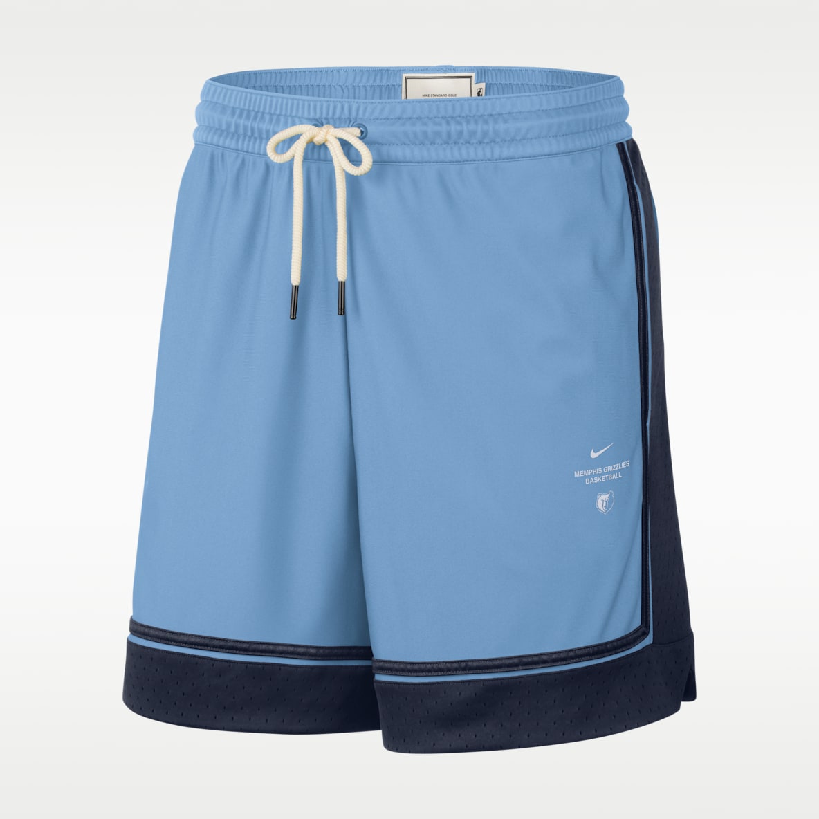 Memphis Grizzlies Standard Issue Shorts de básquetbol de 15 cm para hombre