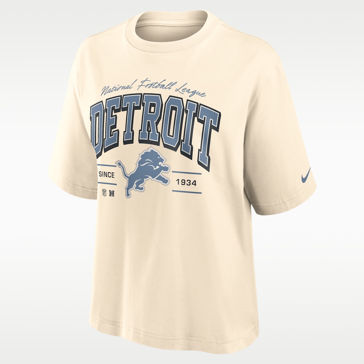 Detroit Lions Vintage Mod Boxy Women's Nike NFL T-Shirt