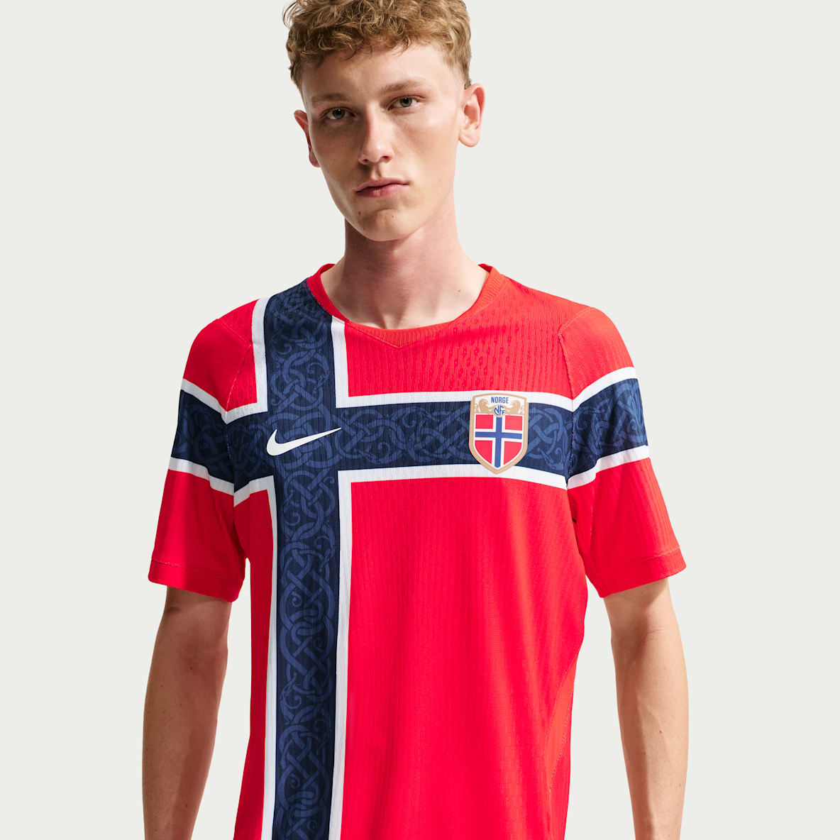 Norway National Team 2026 Match Home Men's Nike Aero-FIT Football Shirt