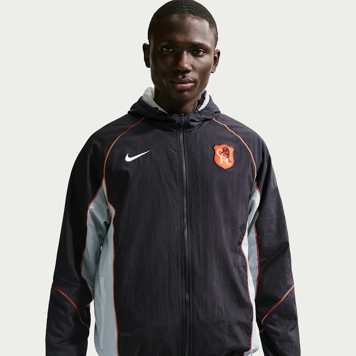 Chelsea F.C. Strike+ SE Men's Nike Football Repel Hooded Jacket