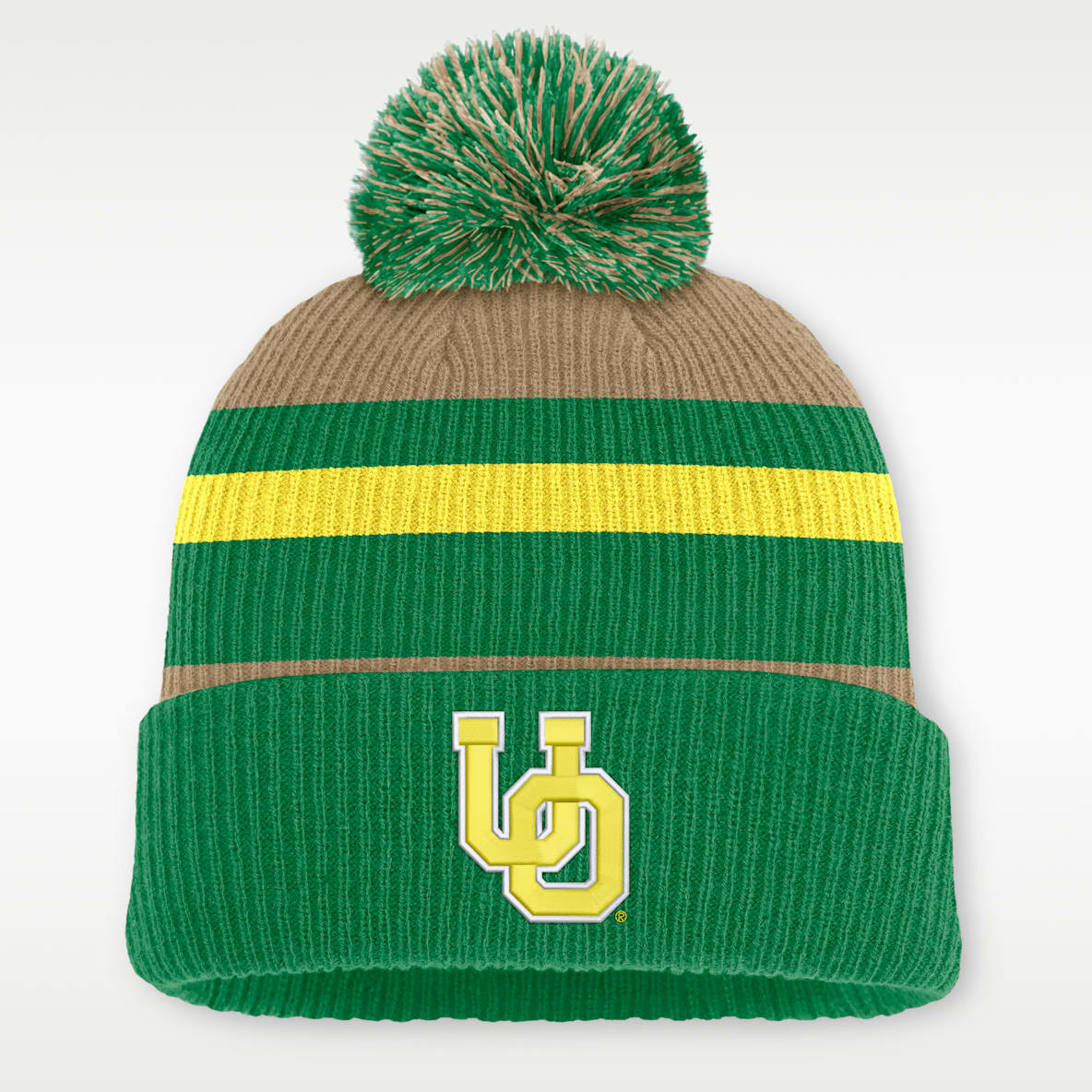 Legacy Oregon a raya Gorro universitario Nike con dobladillo y pompón para hombre