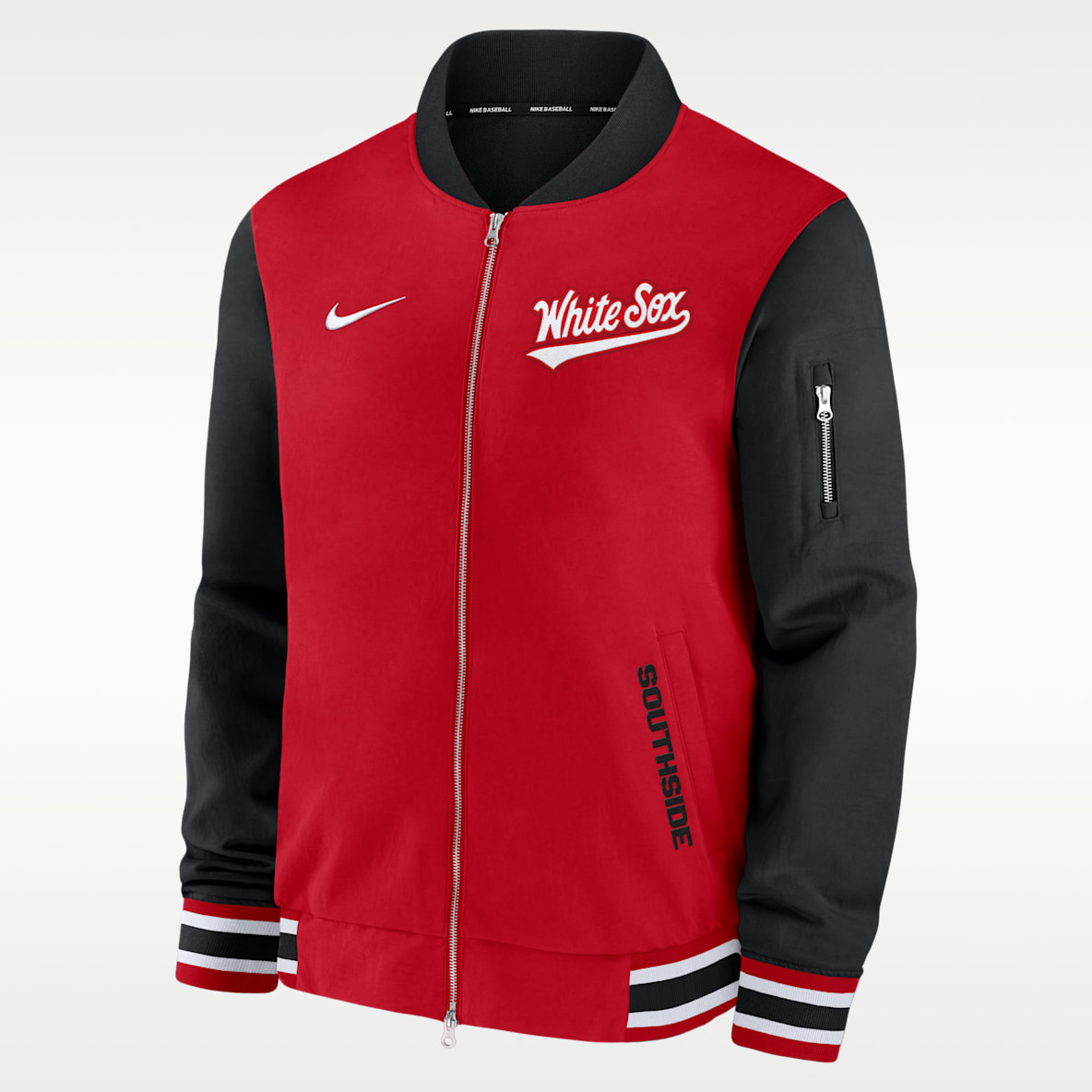 Chicago White Sox Authentic Collection City Connect Men's Nike MLB Full-Zip Bomber Jacket