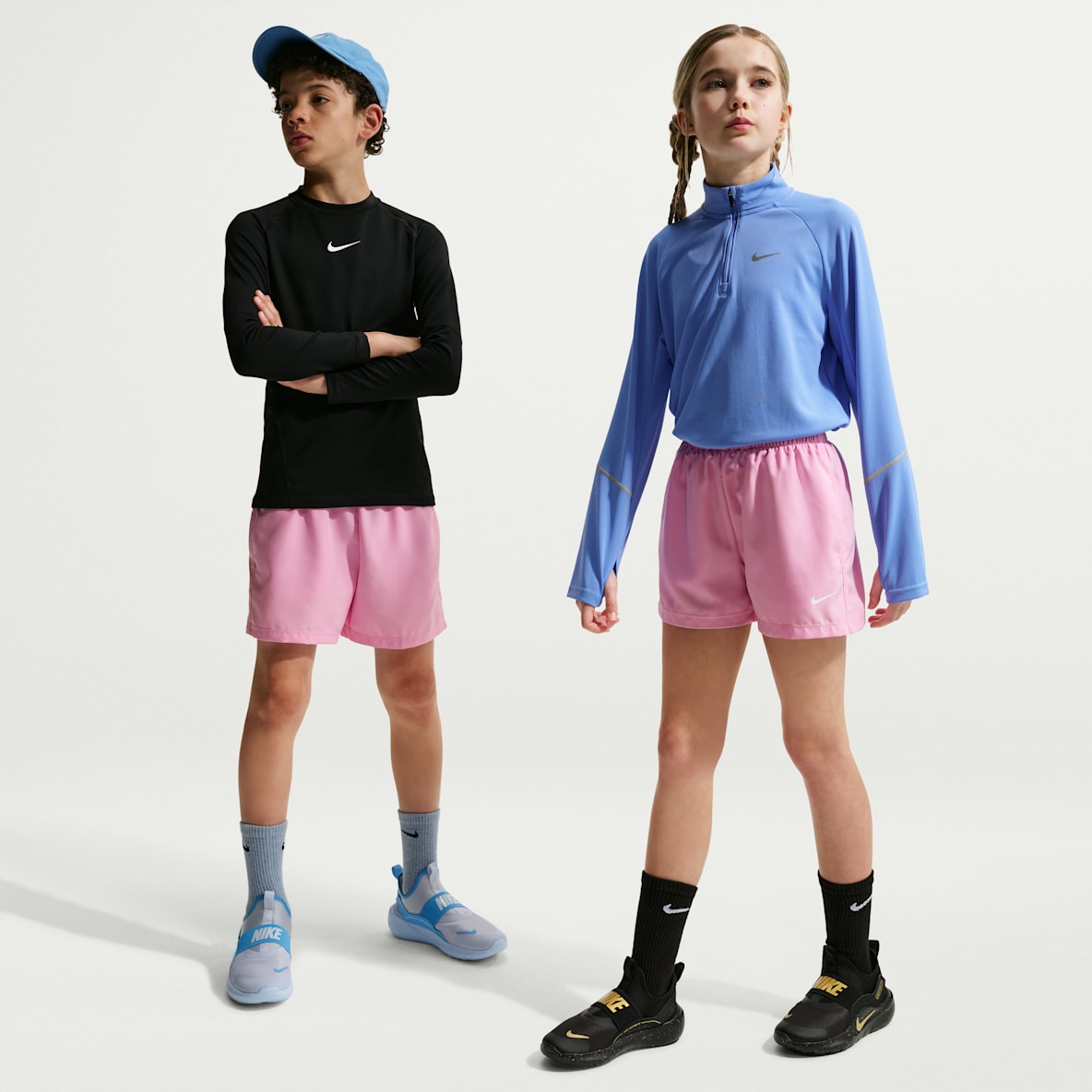 Nike Multi Big Kids' Dri-FIT 4" Woven Shorts