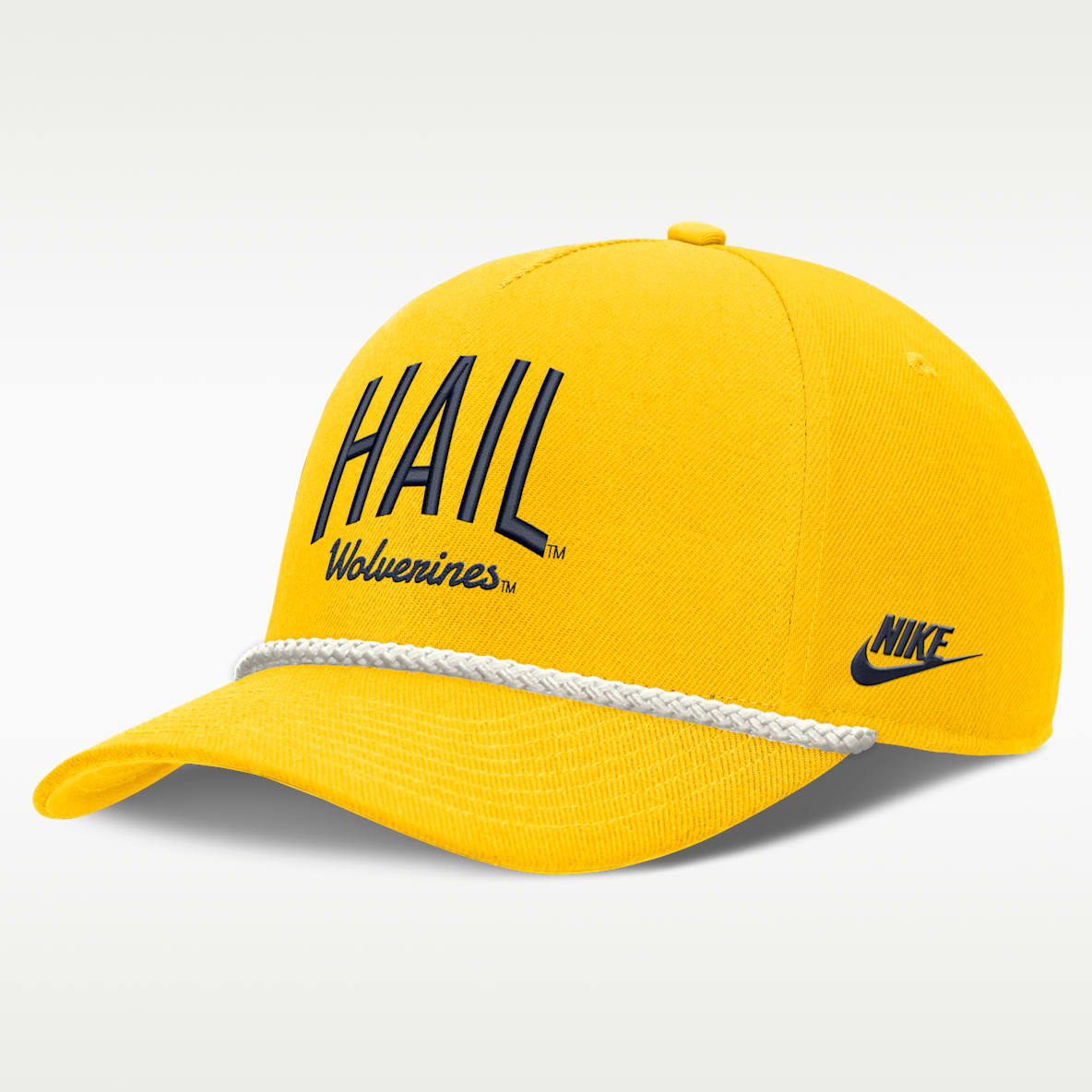Michigan Legacy Letter Rise Men's Nike Dri-FIT College A-Frame Adjustable Hat