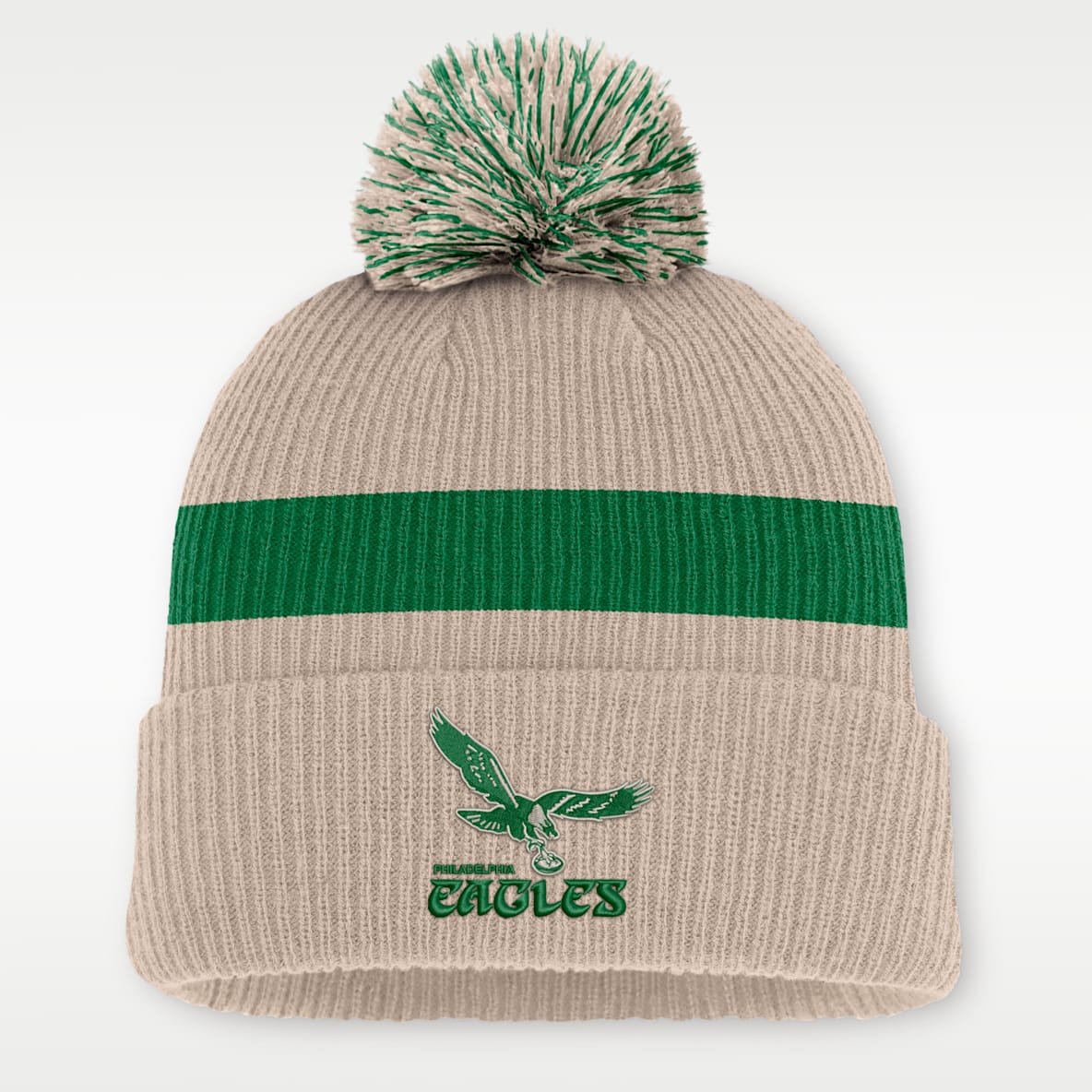 Philadelphia Eagles Rewind Peak Men's Nike NFL Cuffed Pom Beanie