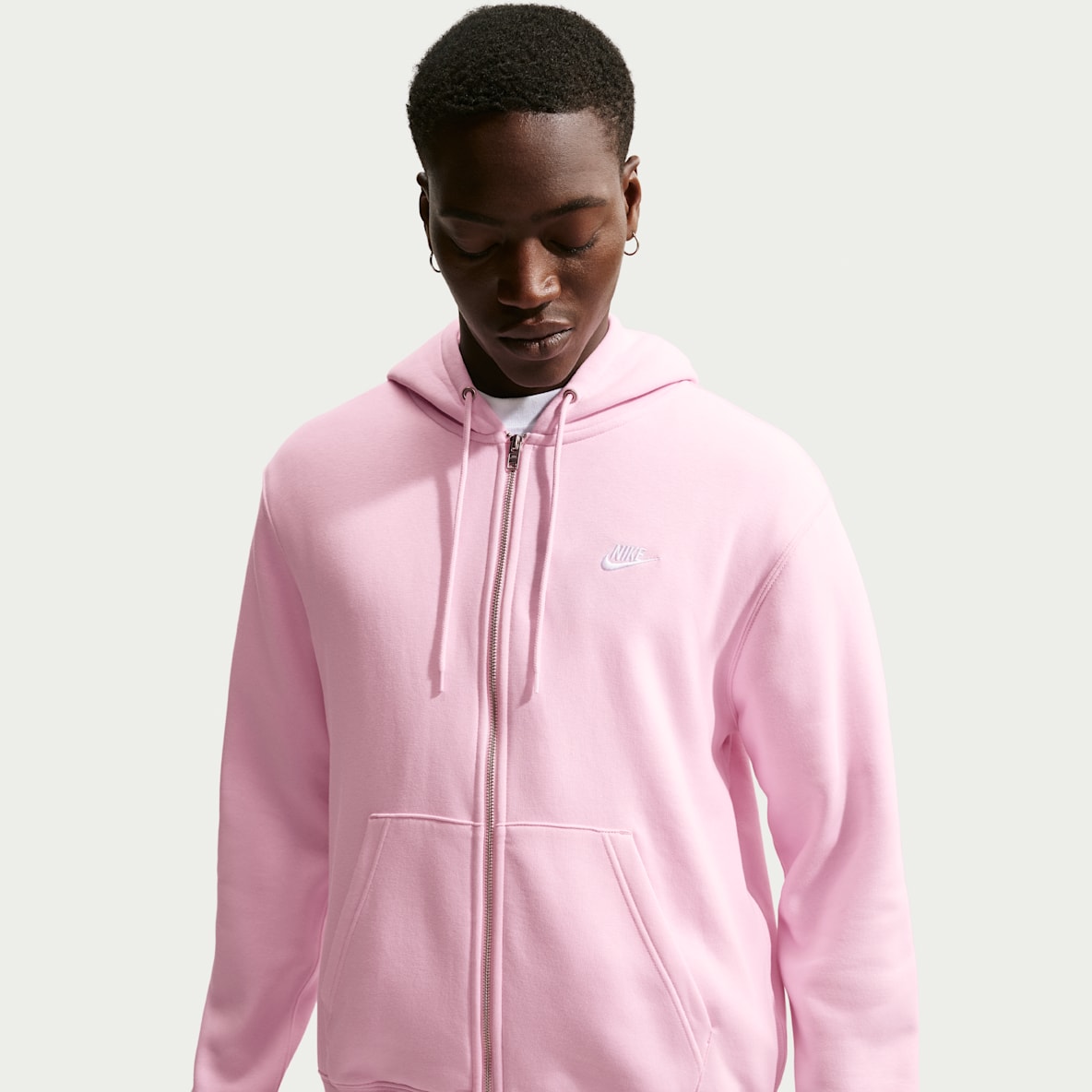 Nike Club Sweat à capuche en tissu Fleece à zip pour homme