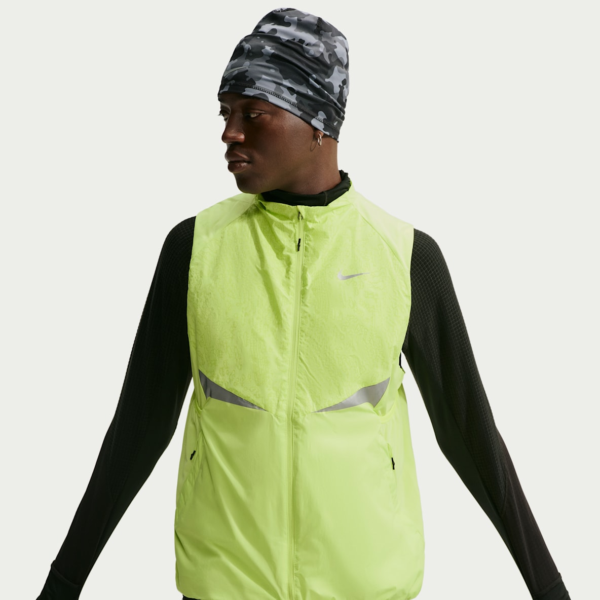 Nike Stride Therma-FIT Winterized-løbevest til mænd