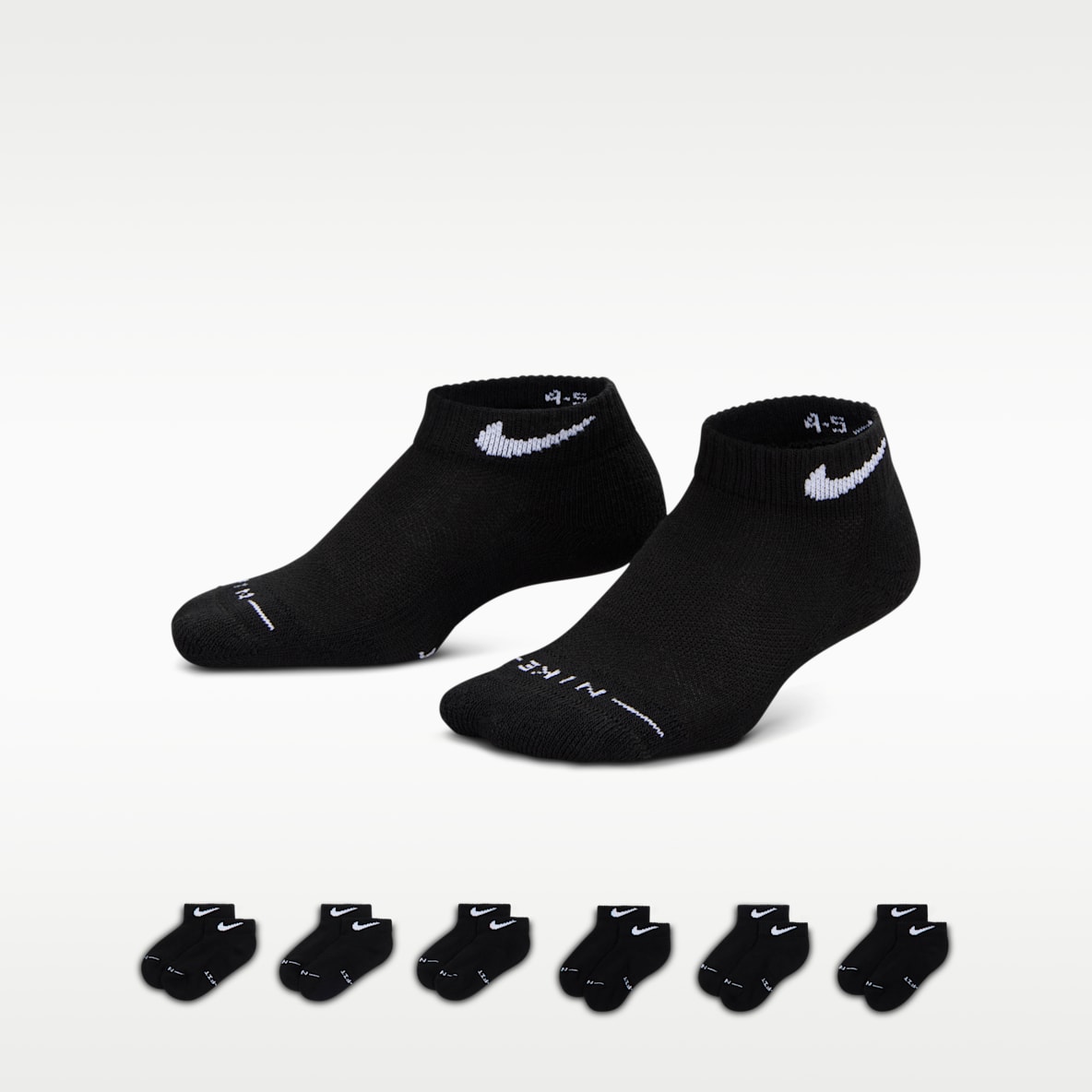 Nike Kids' Dri-FIT Elevated Everyday Low Socks (6 Pairs)