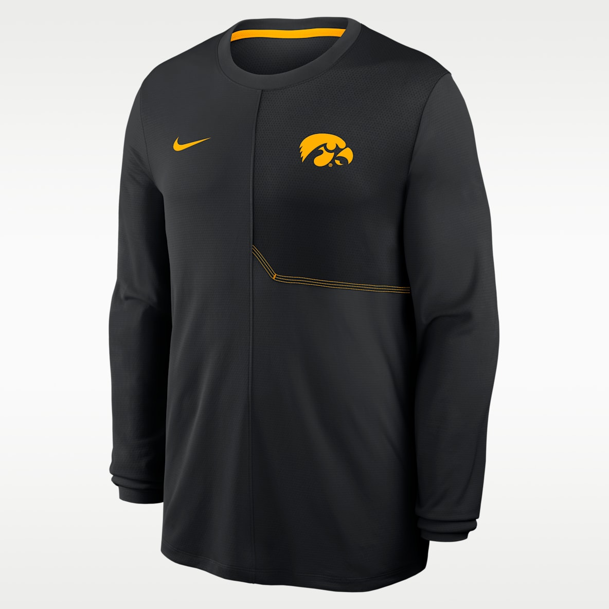 Iowa Sideline Coach Men's Nike Dri-FIT College Long-Sleeve Top