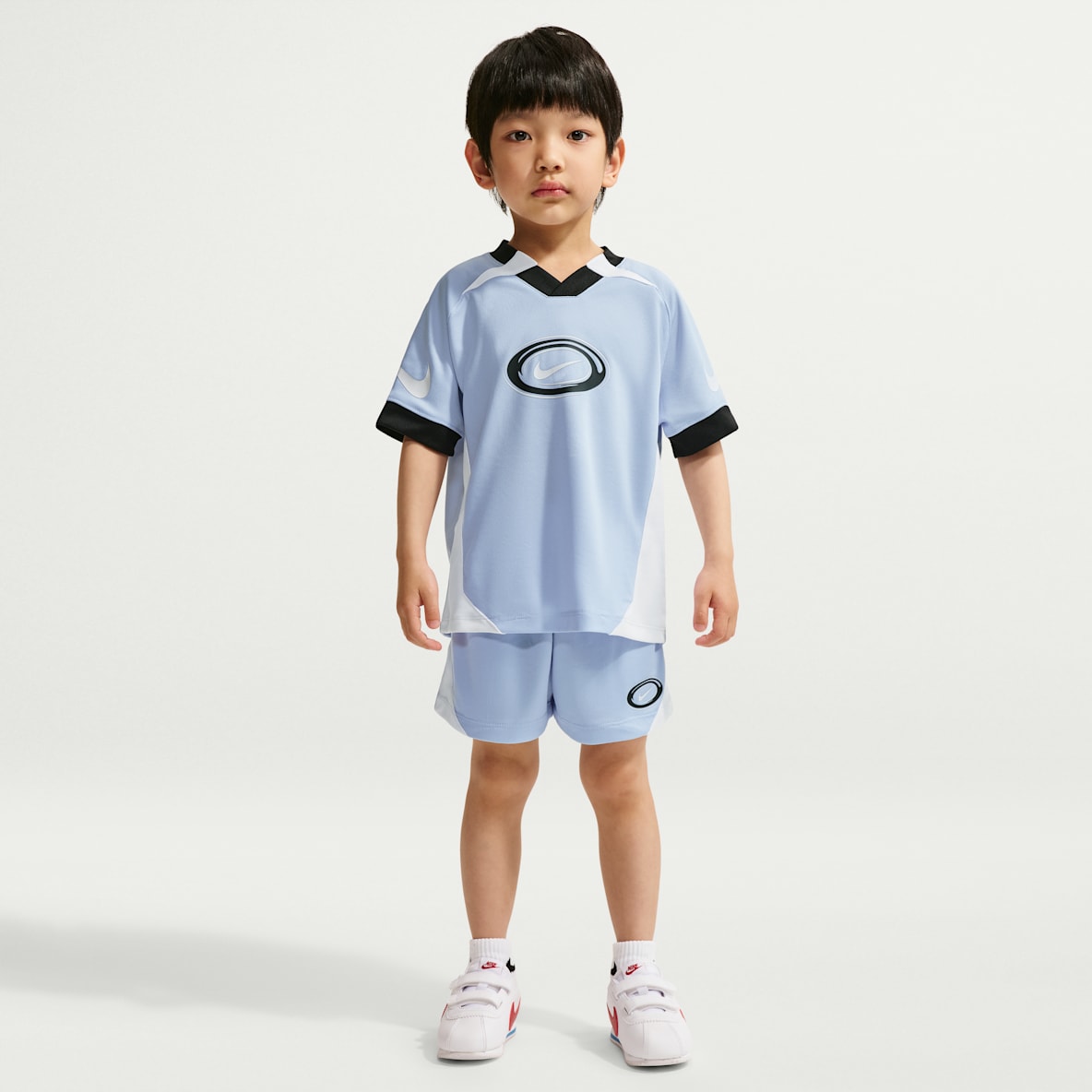 나이키 리틀키즈 드라이 핏 스우시 러브 투피스 쇼츠 세트