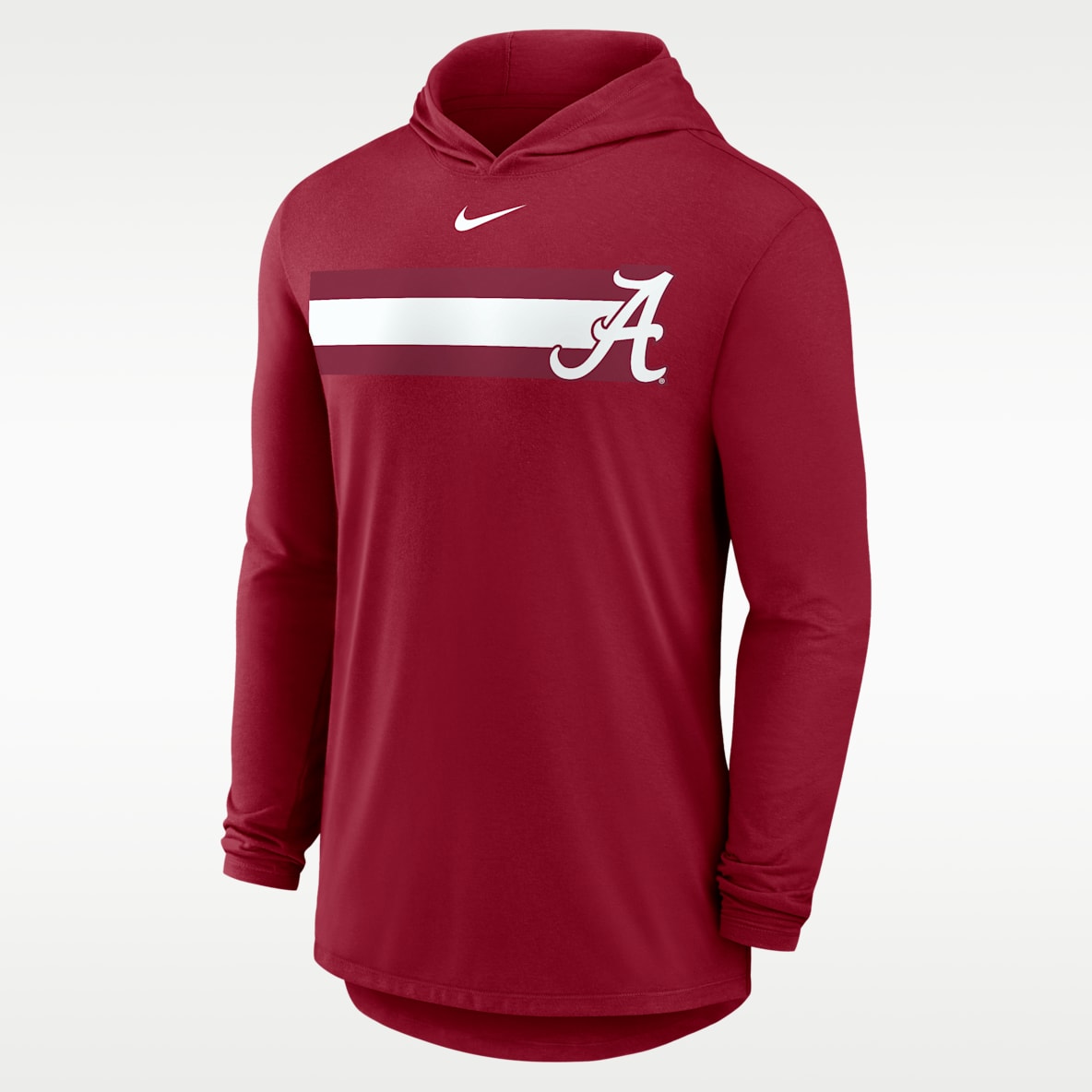 Alabama Primetime Pattern Playera universitaria Nike Dri-FIT con gorro de manga larga para hombre
