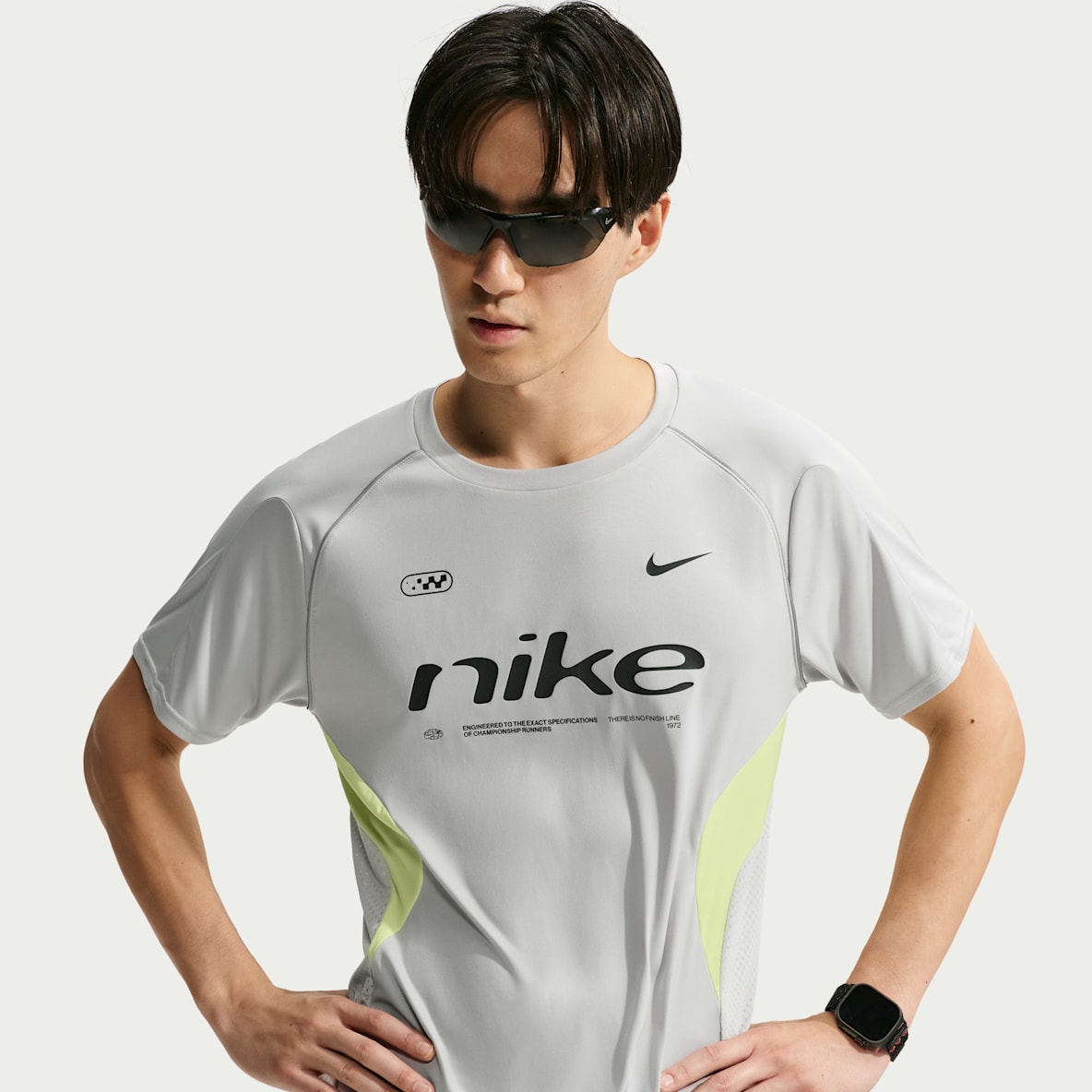 나이키 남성 드라이 핏 반팔 러닝 탑