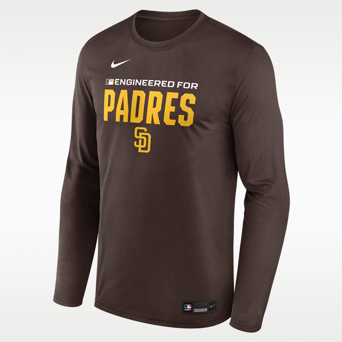 San Diego Padres Authentic Collection Team Issue Men's Nike Dri-FIT MLB Long-Sleeve T-Shirt