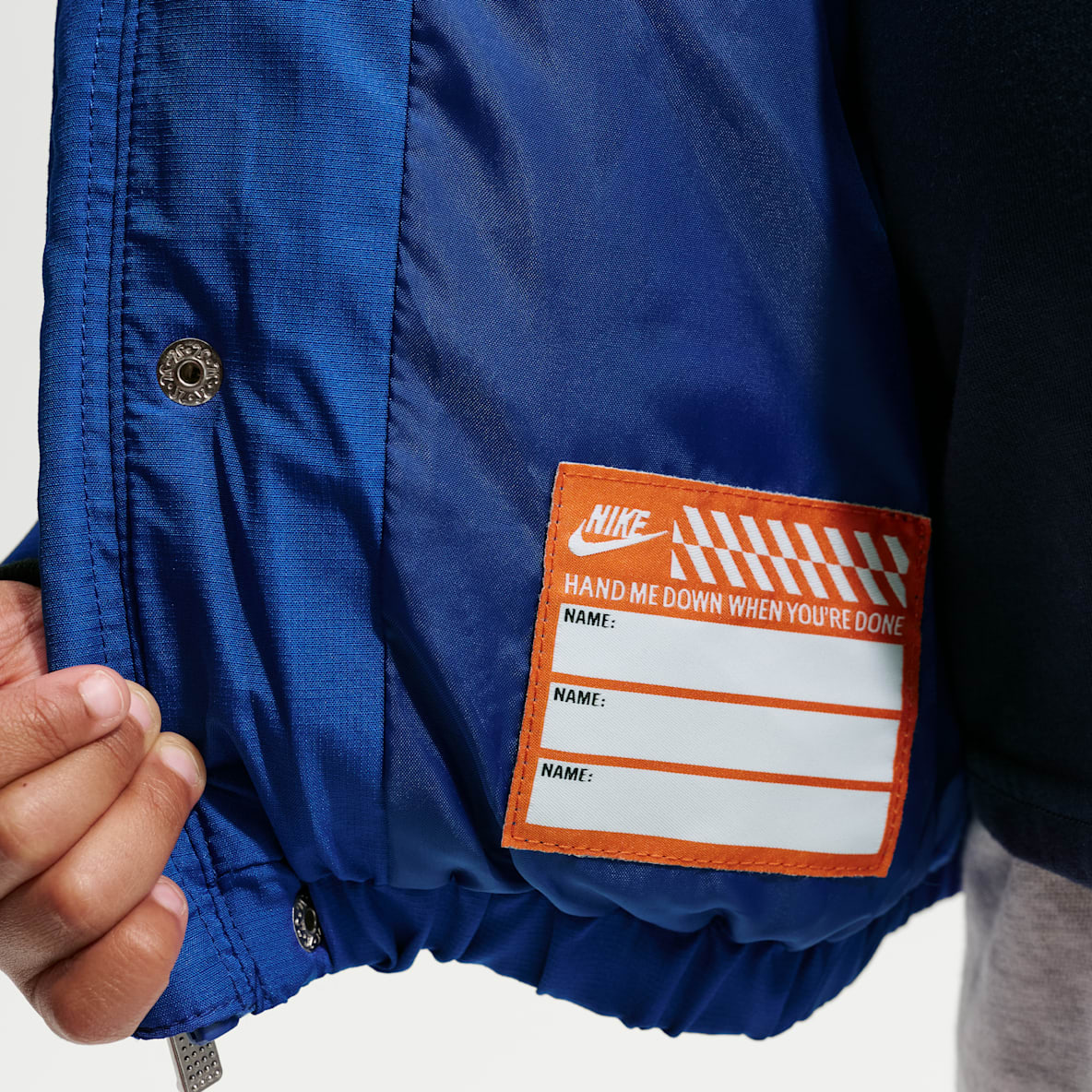 Nike Toddler Jacquard Logo Mixed Media Puffer Jacket