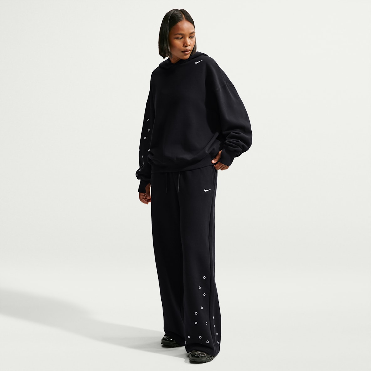 Nike Studio Fleece Medium Weight Women's Mid-Rise Wide-Leg Pants