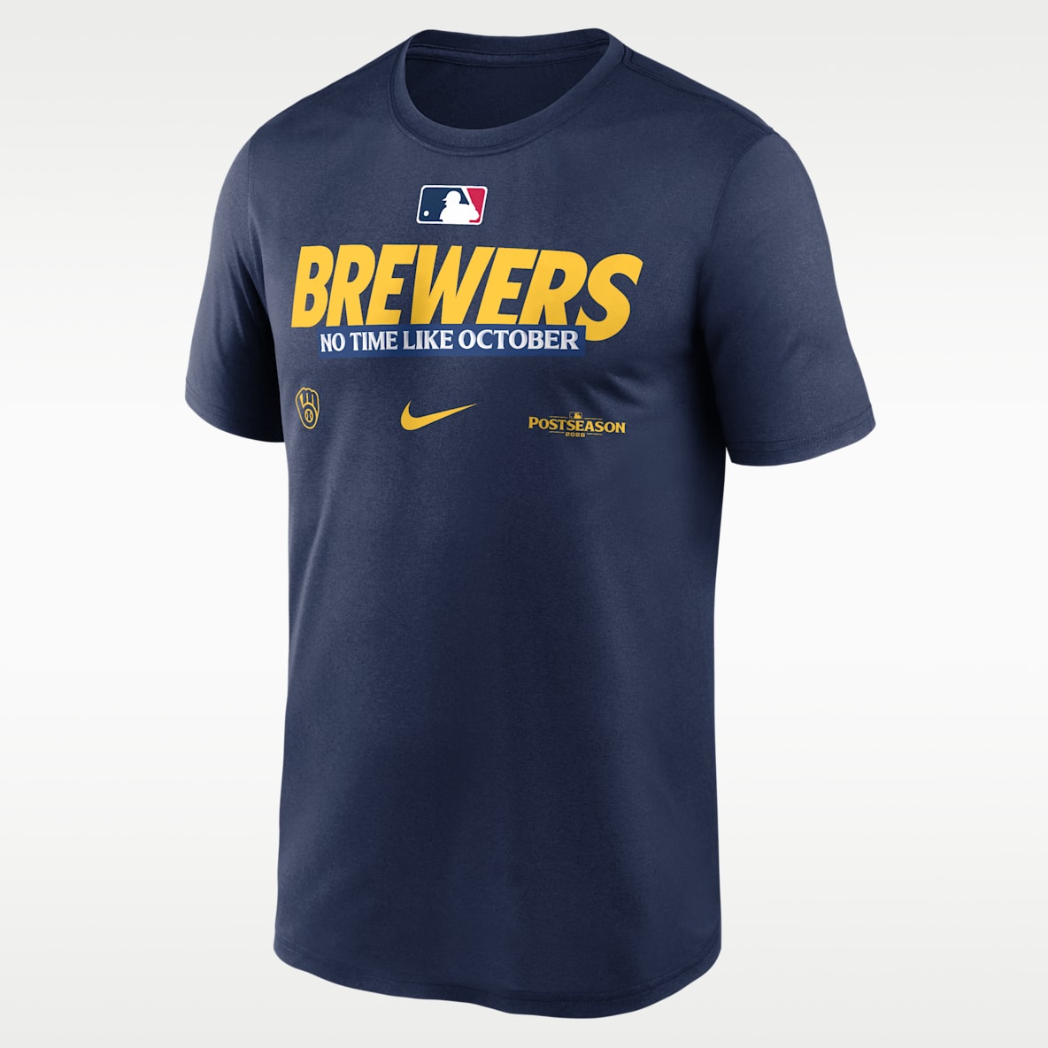 Milwaukee Brewers 2026 Postseason Authentic Collection Legend Playera Nike Dri-FIT de la MLB para hombre