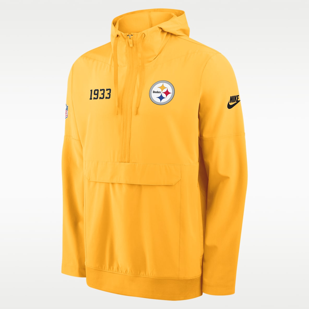 Pittsburgh Steelers Alt Option Route Anorak Men's Nike NFL 1/2-Zip Hooded Jacket