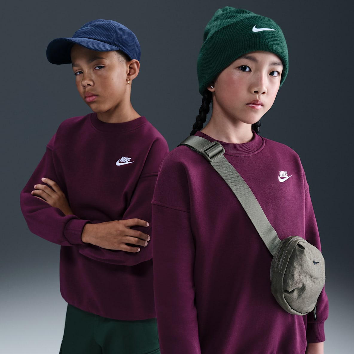 Nike Sportswear Club Fleece Big Kids' Oversized Sweatshirt