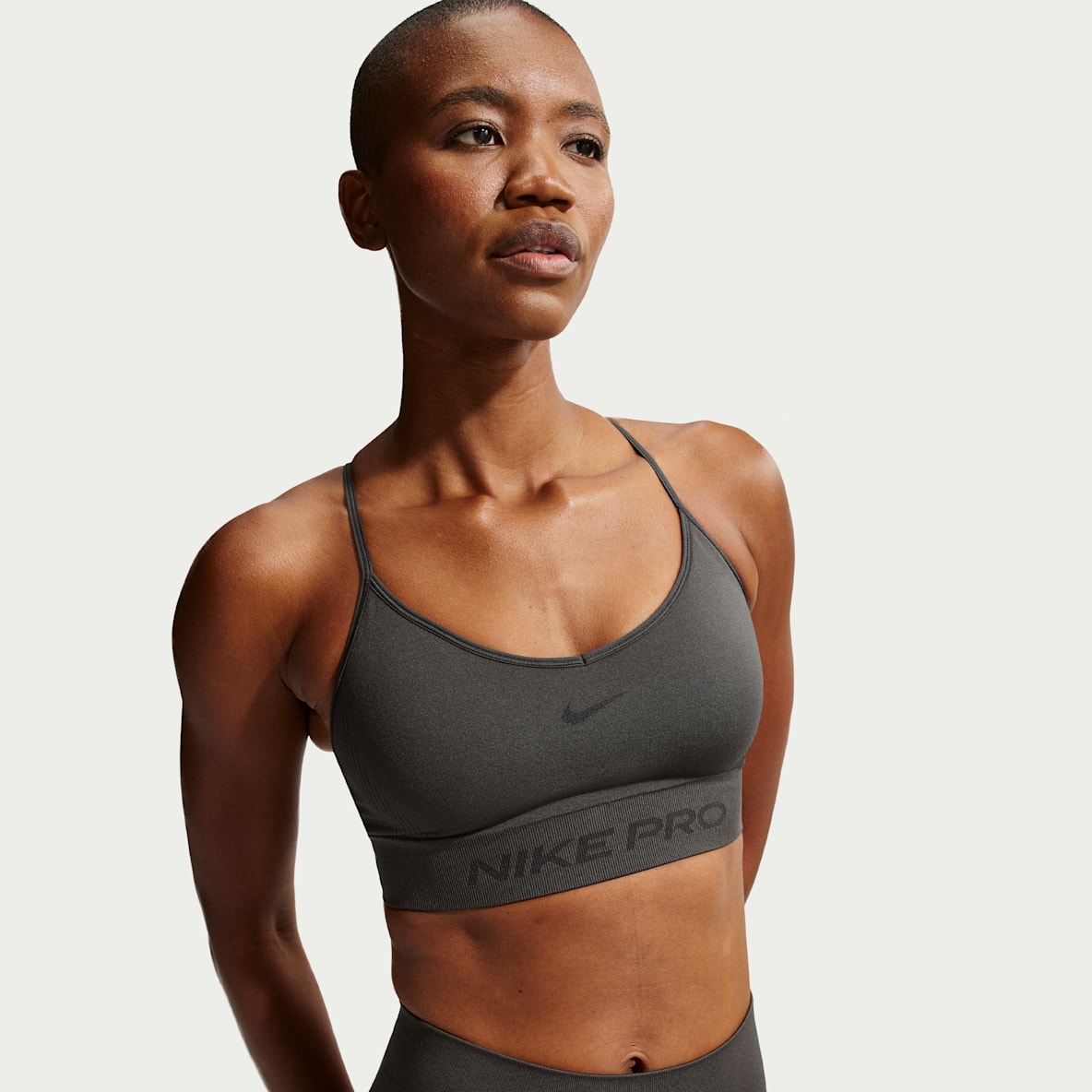 Nike Pro Seamless Bra deportivo de baja sujeción con almohadillas para mujer
