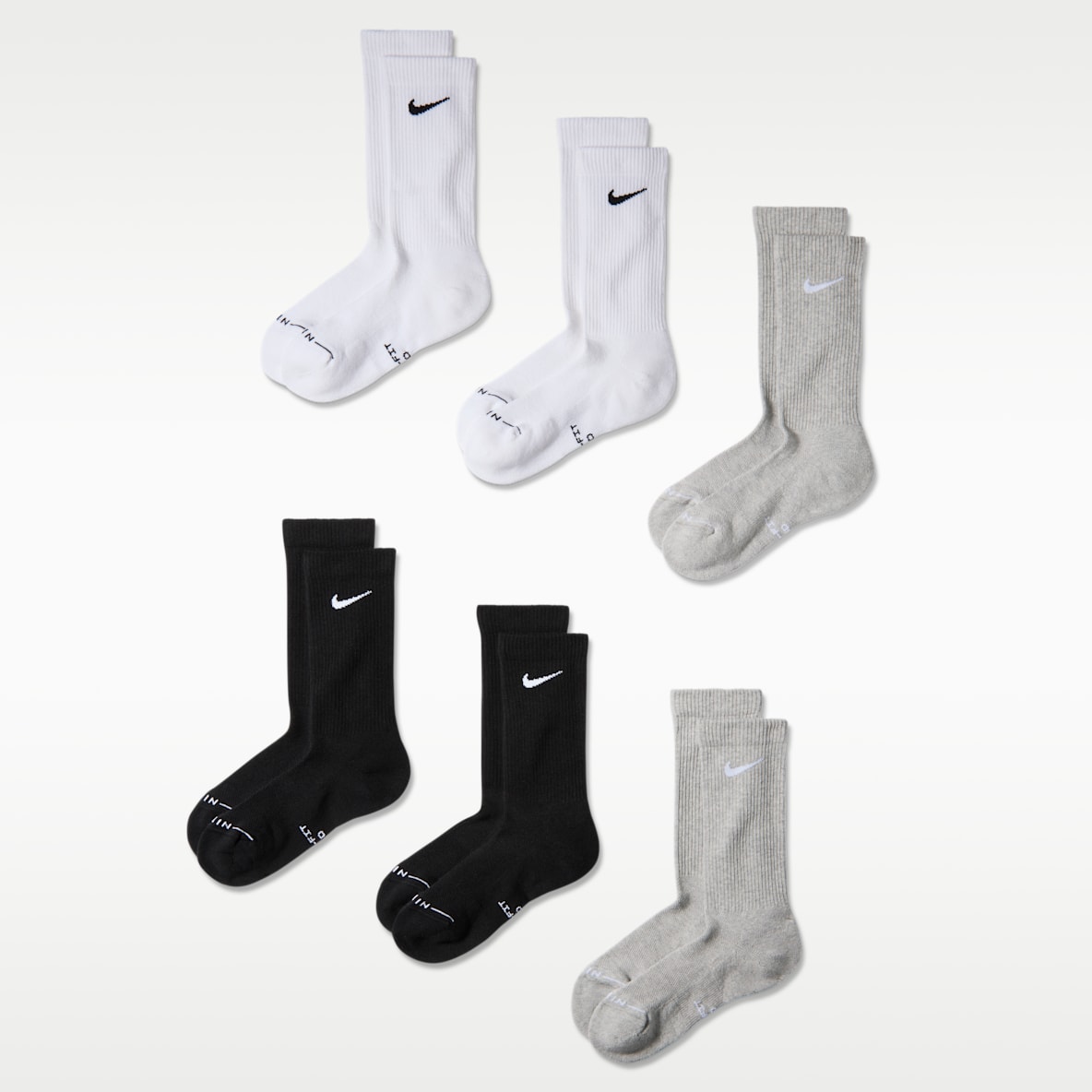 Nike Everyday Elevated Crew Socks (6 Pairs)