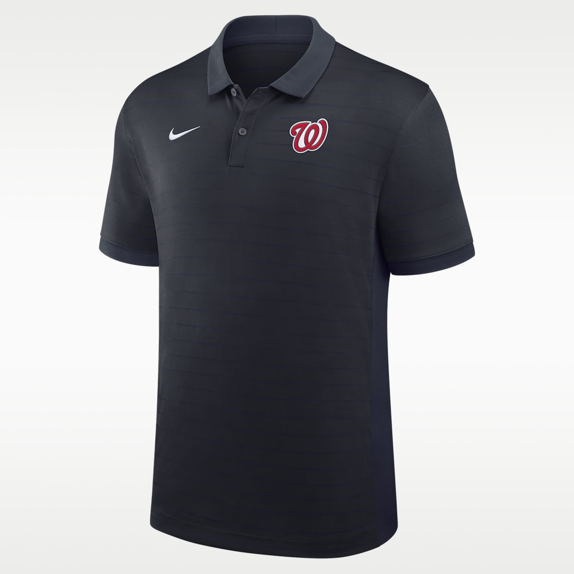 Washington Nationals Authentic Collection Striped Victory Polo Nike Dri-FIT de la MLB para hombre