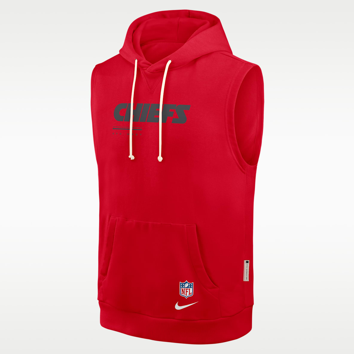 Kansas City Chiefs Sideline Men's Nike Dri-FIT NFL Sleeveless Pullover Hoodie