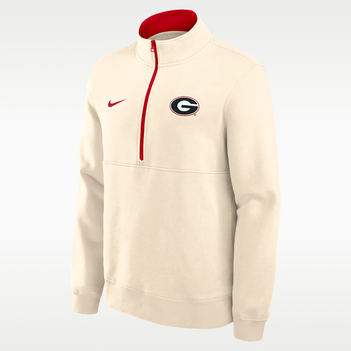 Georgia Primetime Primary Logo Men's Nike College 1/2-Zip Crew