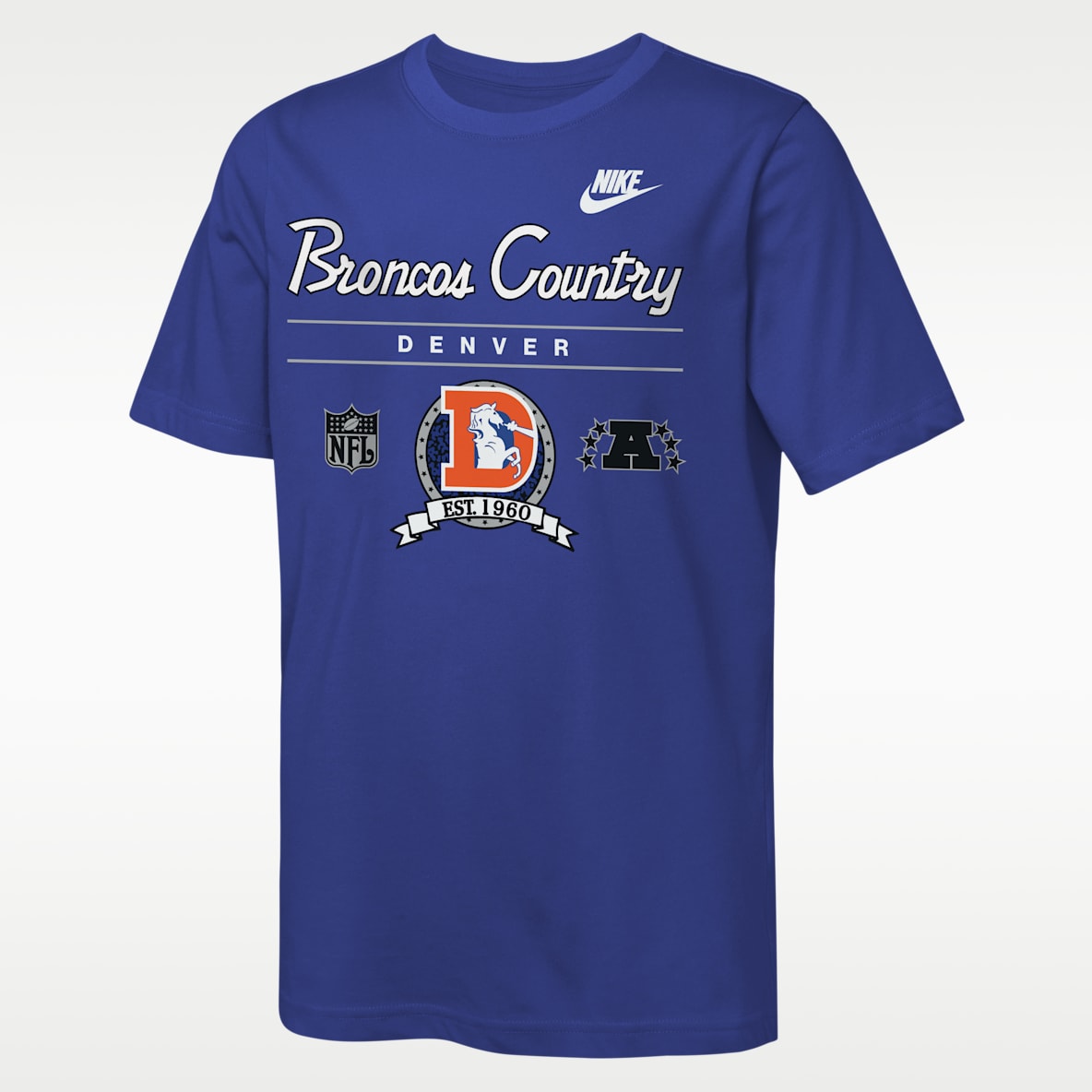 Denver Broncos Rewind Hometown Slub Big Kids' Nike Dri-FIT NFL T-Shirt