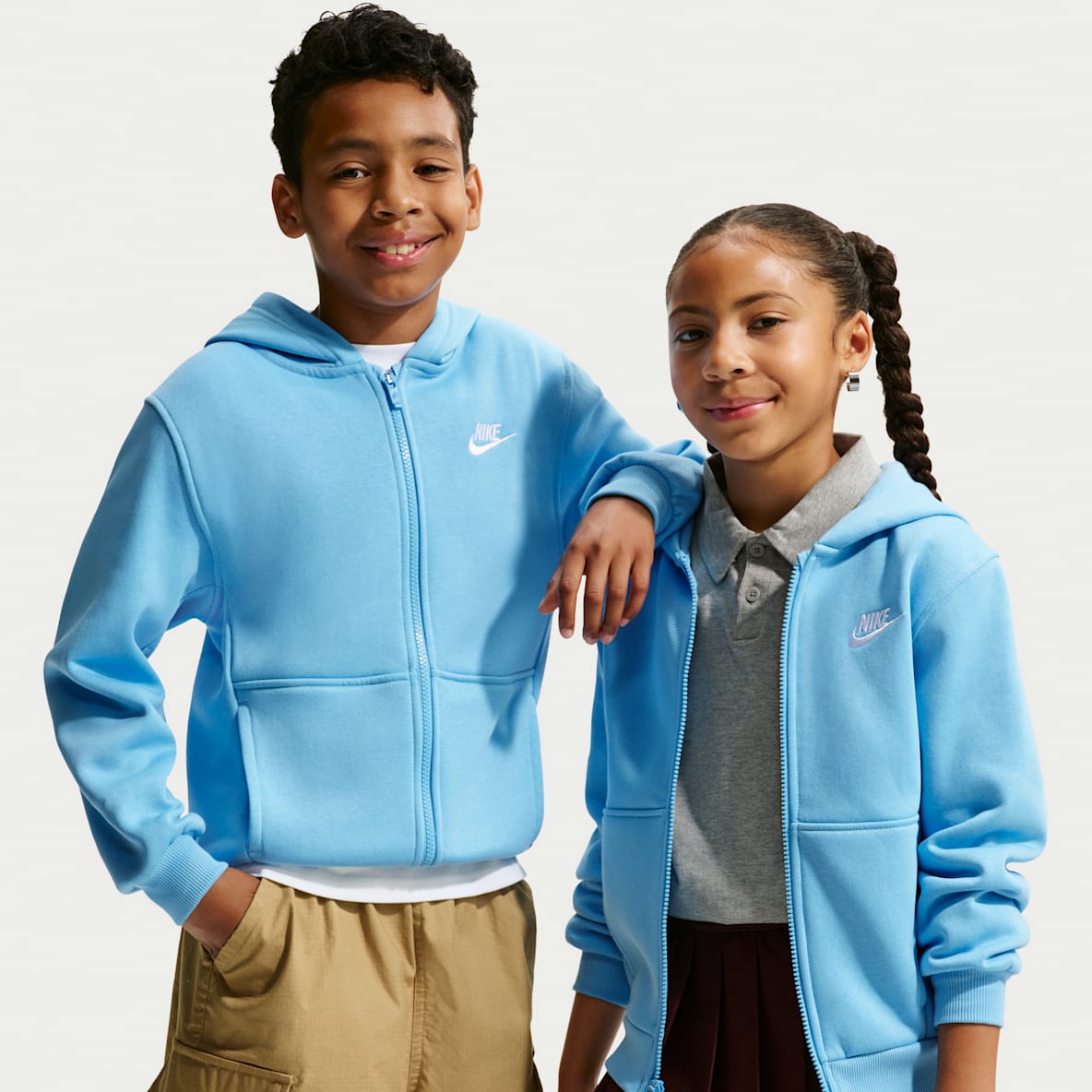 Nike Sportswear Club Fleece Big Kids' Full-Zip Hoodie