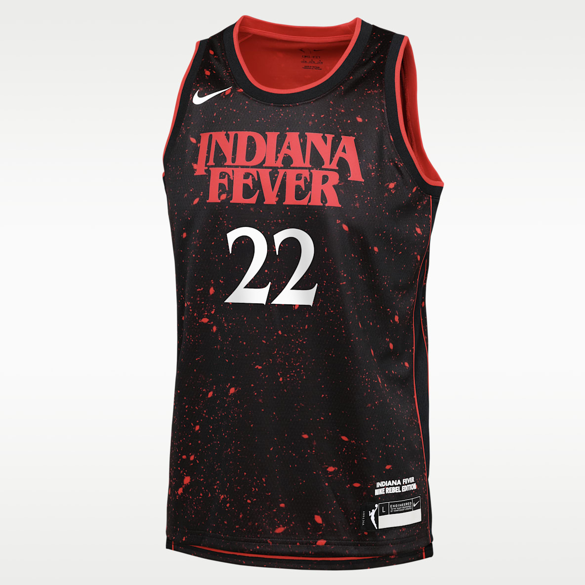 Caitlin Clark Indiana Fever x Stranger Things 2025 Rebel Edition Jersey Nike Dri-FIT de la WNBA Victory para niños